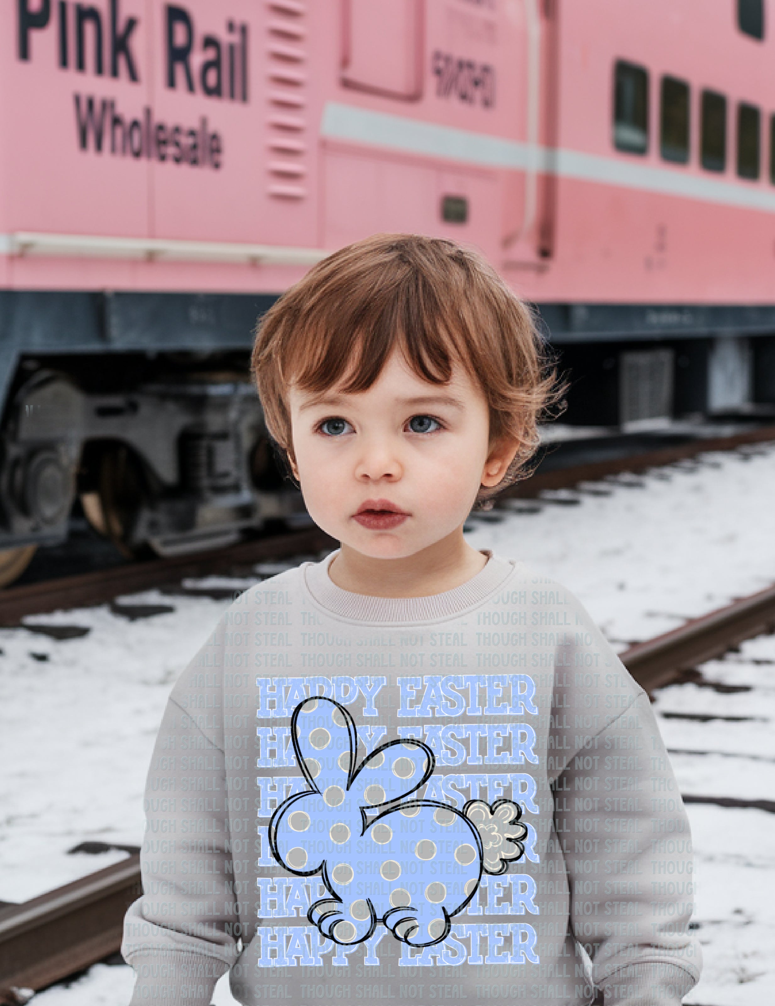 04-84 Happy Easter Completed Tee