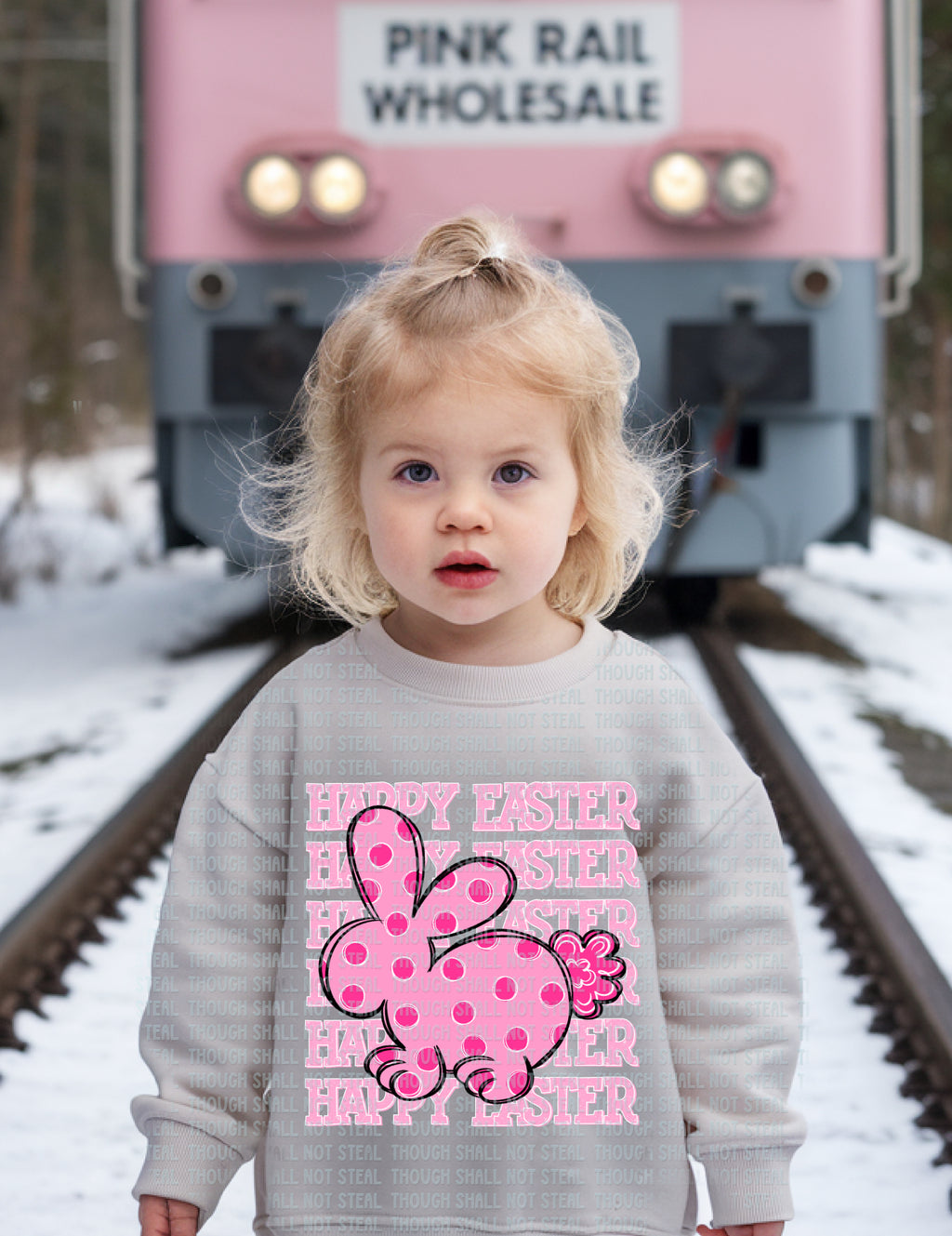 04-84 Happy Easter Completed Tee