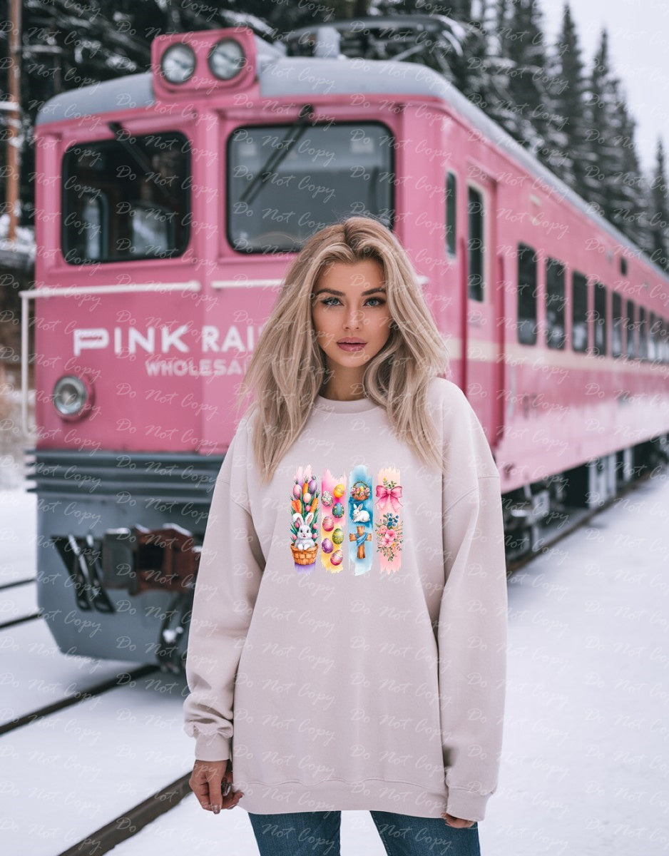 04-88 Easter Brush Stroke DTF TRANSFER ONLY