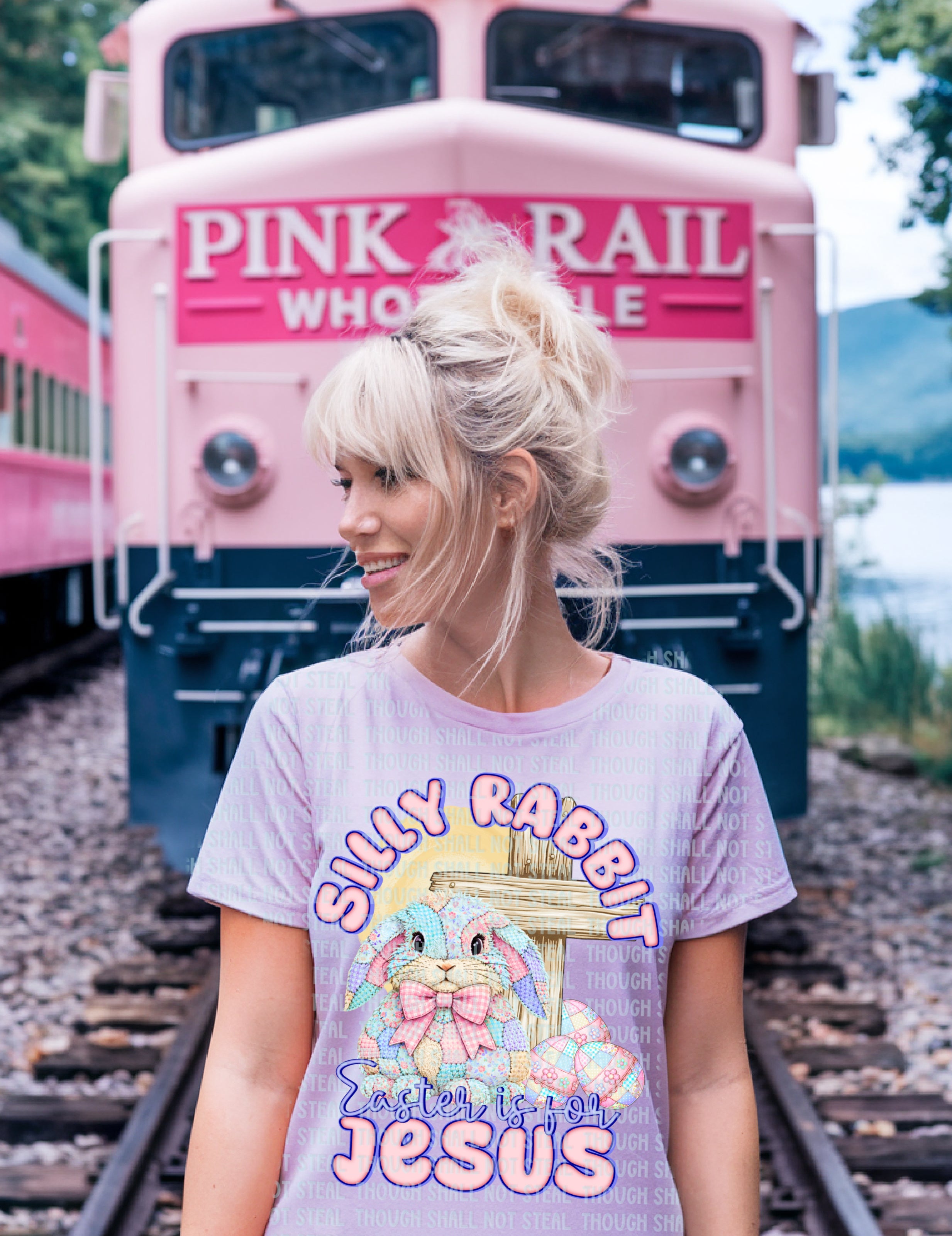 04-93 Silly Rabbit Easter is for Jesus Completed Tee