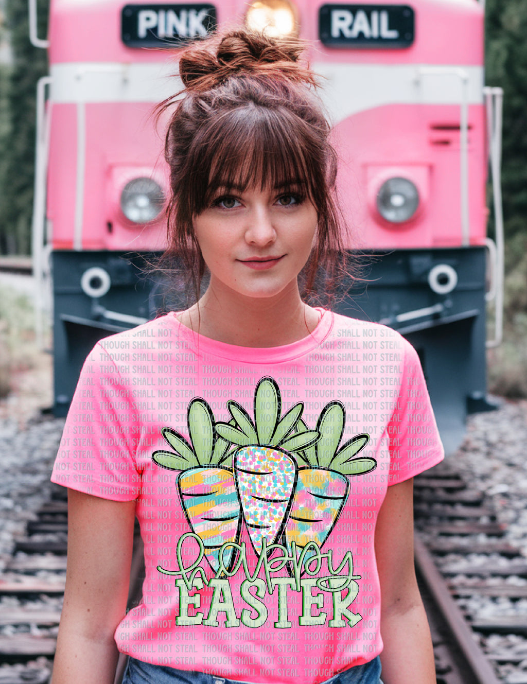 04-94 Happy Easter Carrots Completed Tee