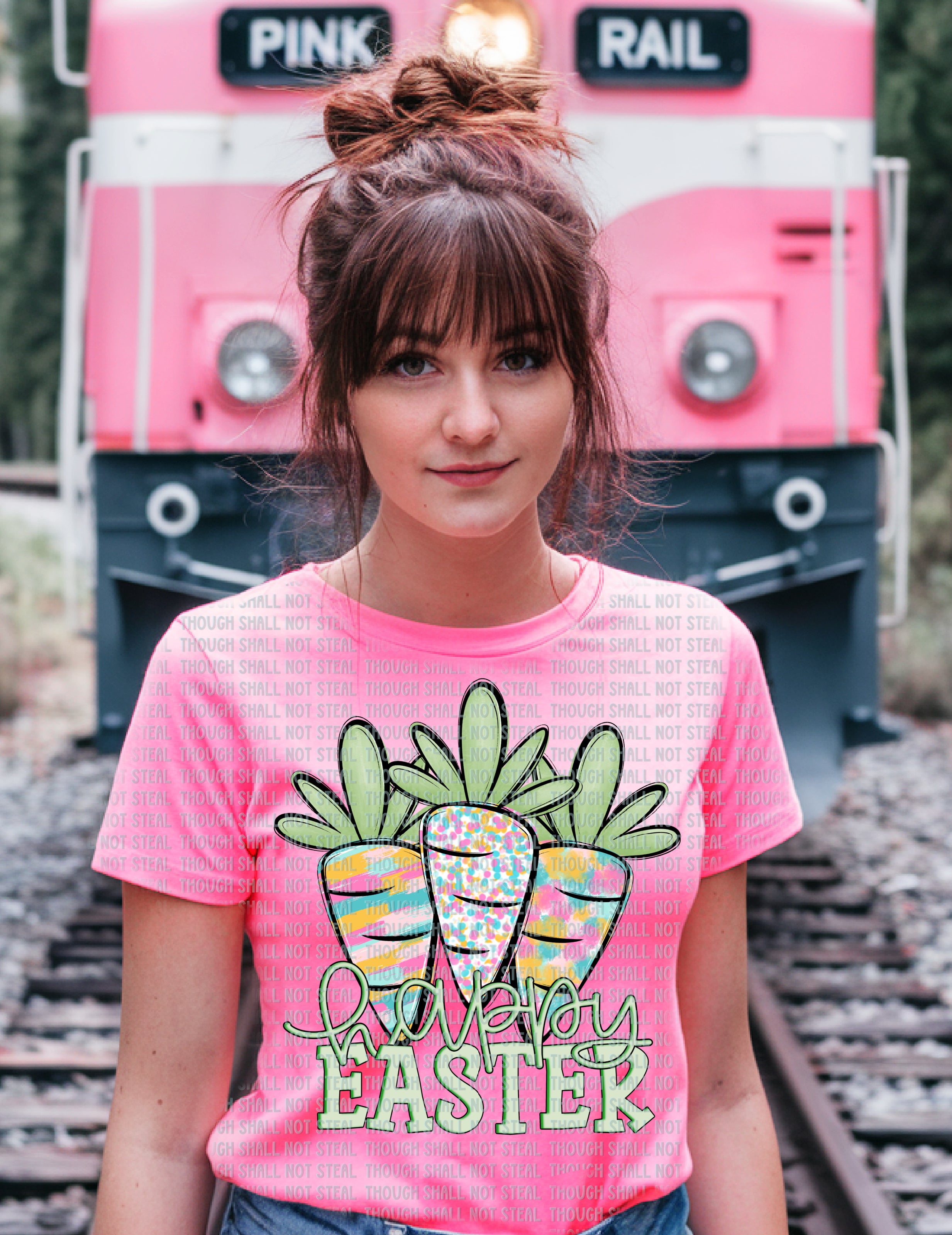 04-94 Happy Easter Carrots Completed Tee