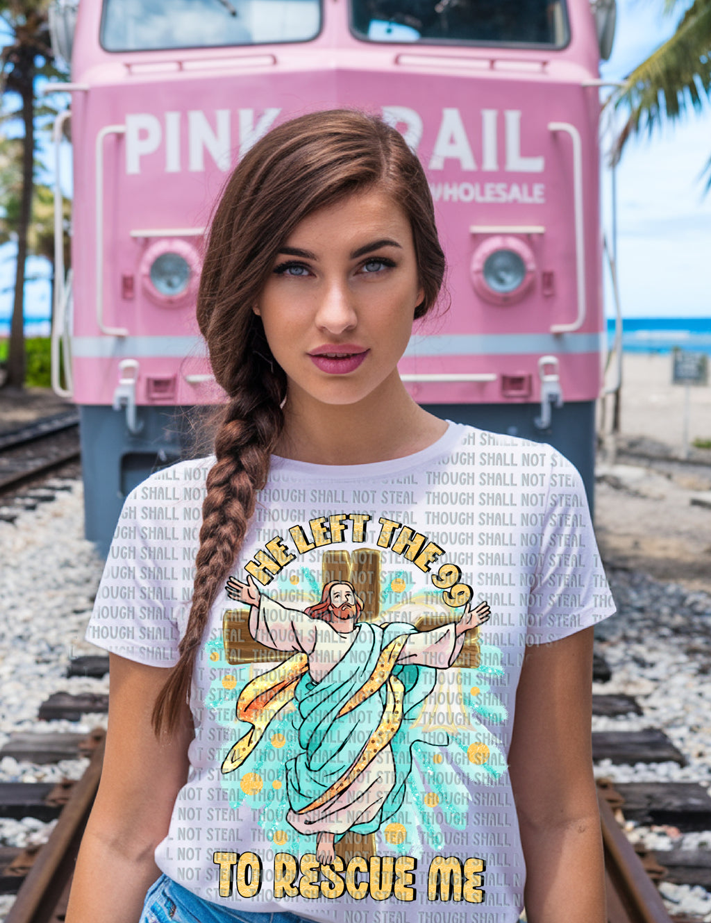 04-95 He left the 99 to rescue me Completed Tee