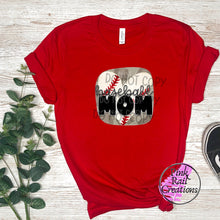 Load image into Gallery viewer, 05-17 Baseball Mom Square Heart Completed Tee
