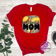 Load image into Gallery viewer, 05-18 Softball Mom Square Heart Completed Tee
