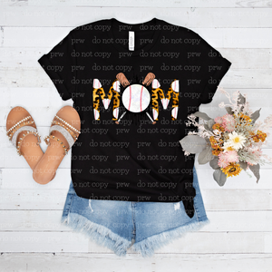 05-31 Baseball Cheetah Mom Completed Tee