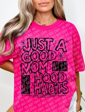 Load image into Gallery viewer, 05-58 Good Mom with Hood Habits - Black Completed Tee
