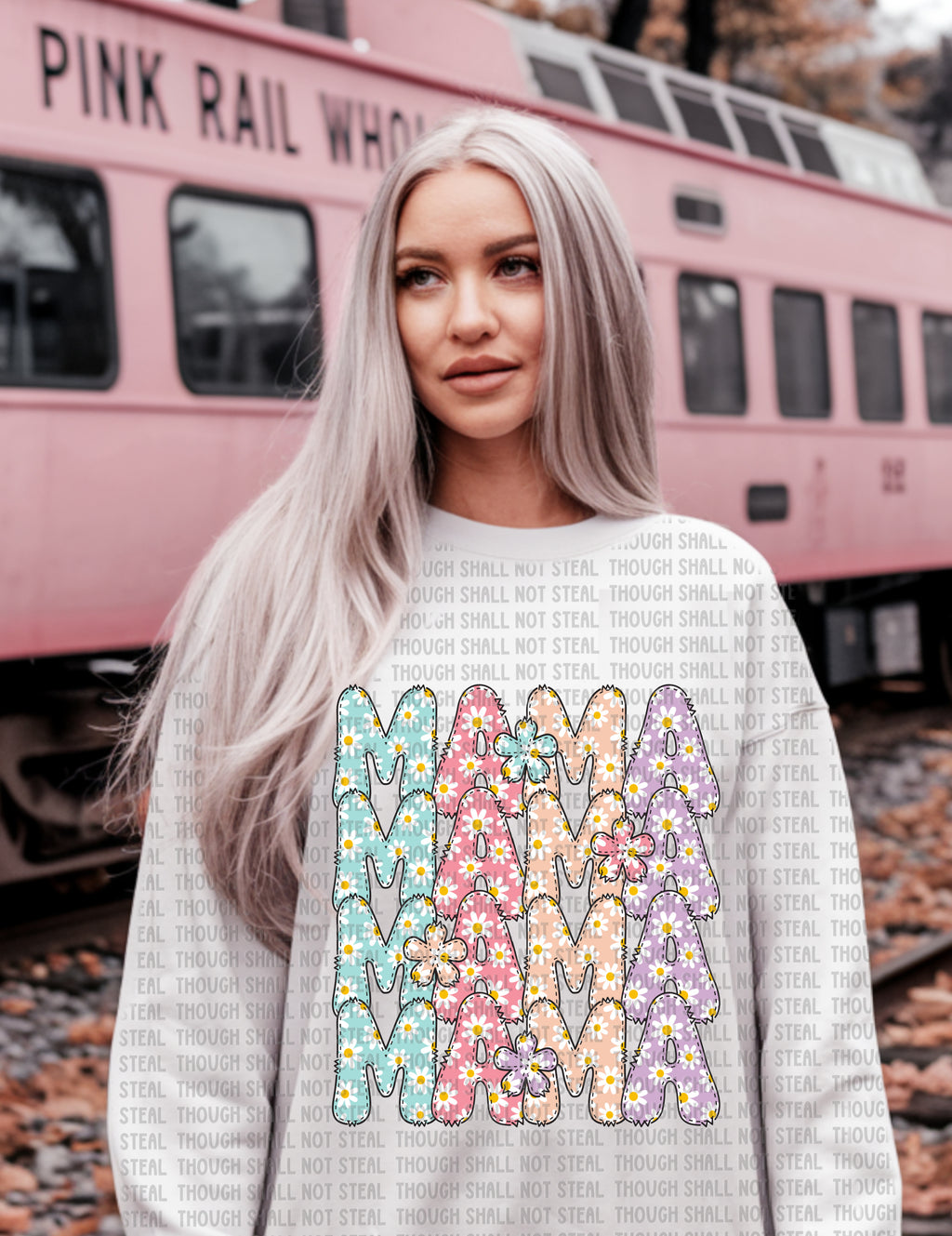 05-78 Floral Mama Completed Tee