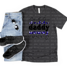 Load image into Gallery viewer, 06-03 Paw Prints Daddy Stack Completed Tee
