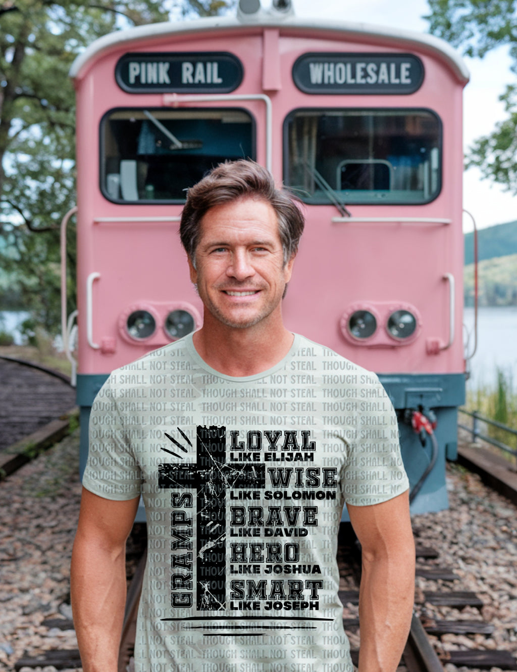 06-111 Gramps Loyal Wise Brave Completed Tee