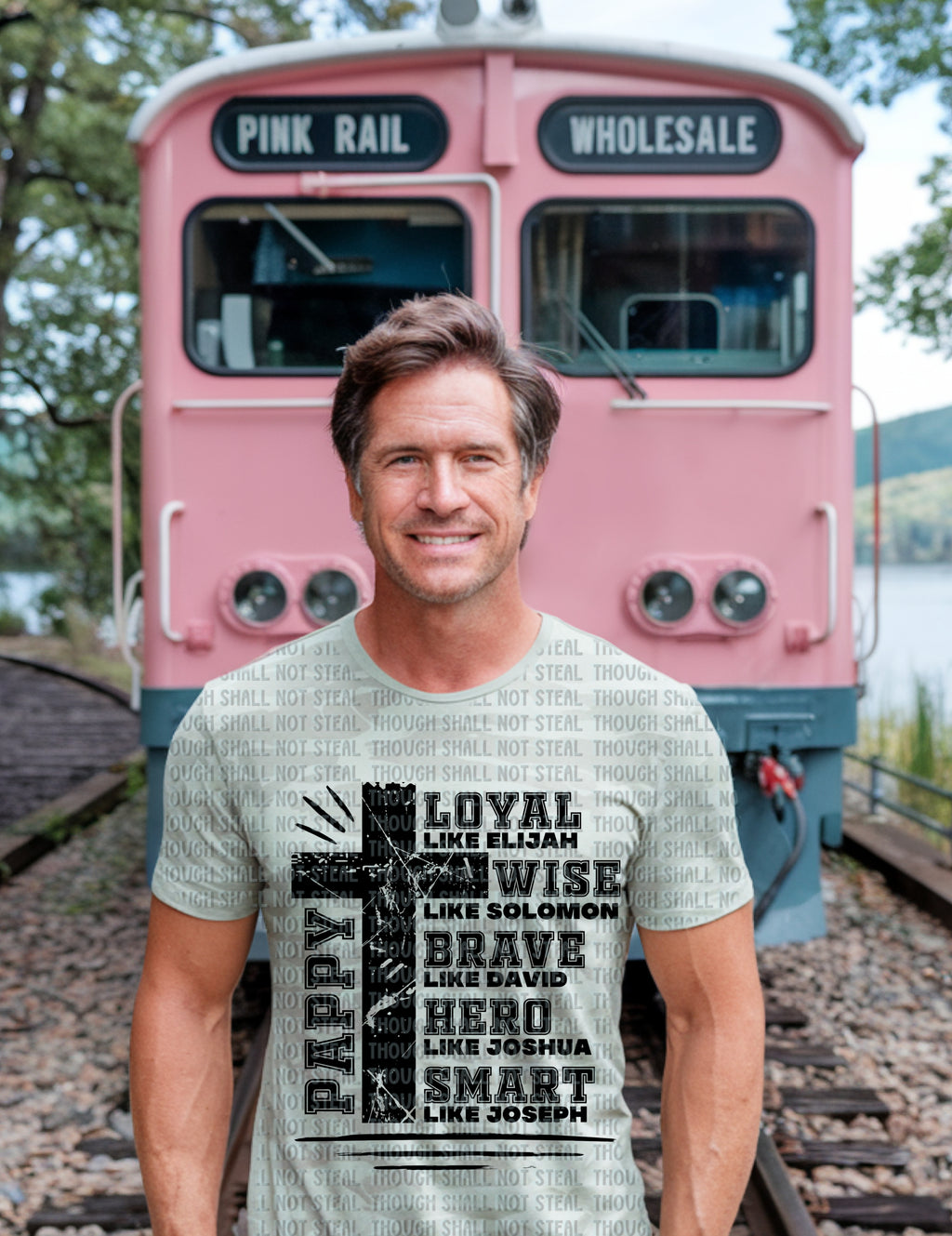 06-113 Pappy Loyal Wise Brave Completed Tee