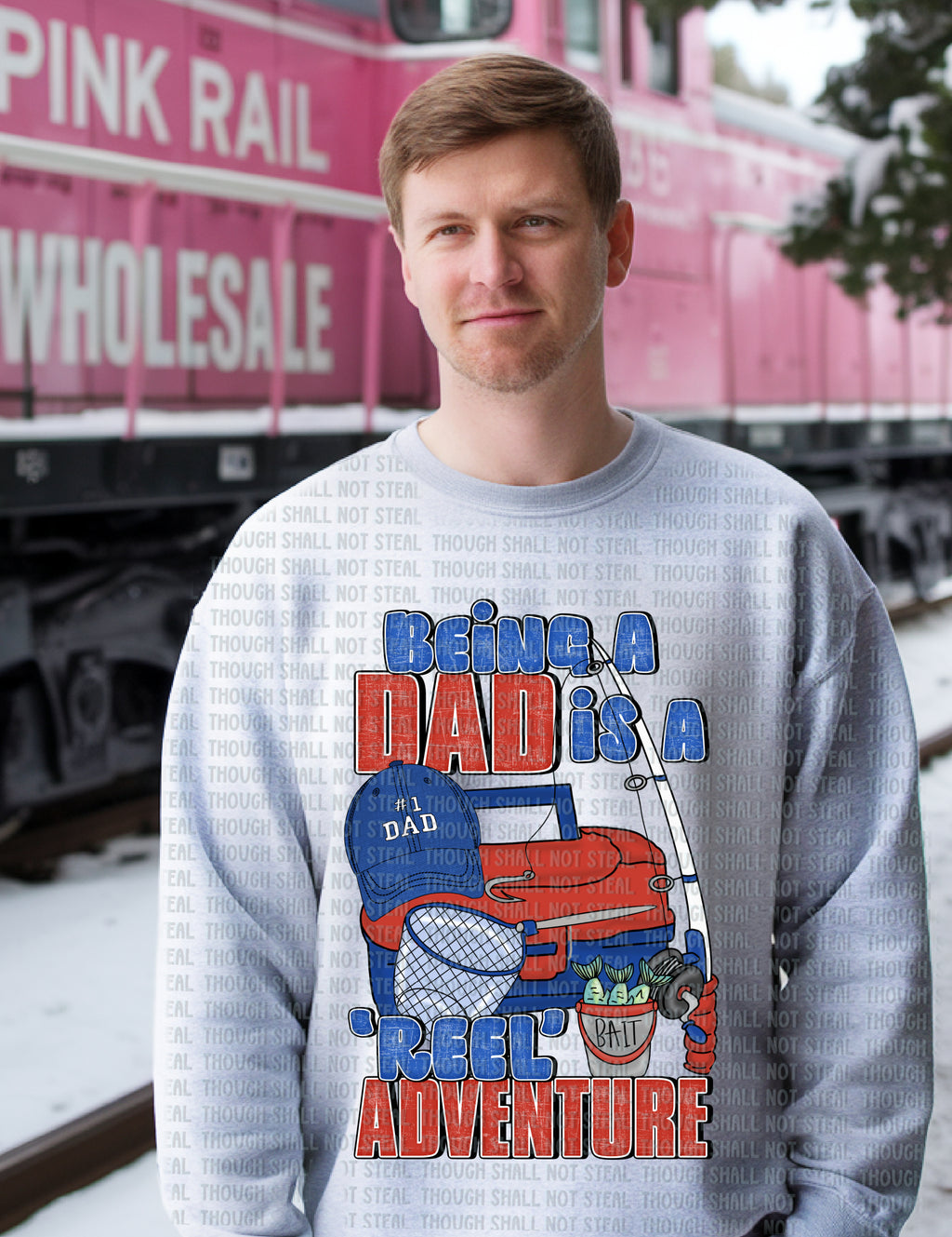 06-141 Being A Dad is a Reel Adventure Completed Tee