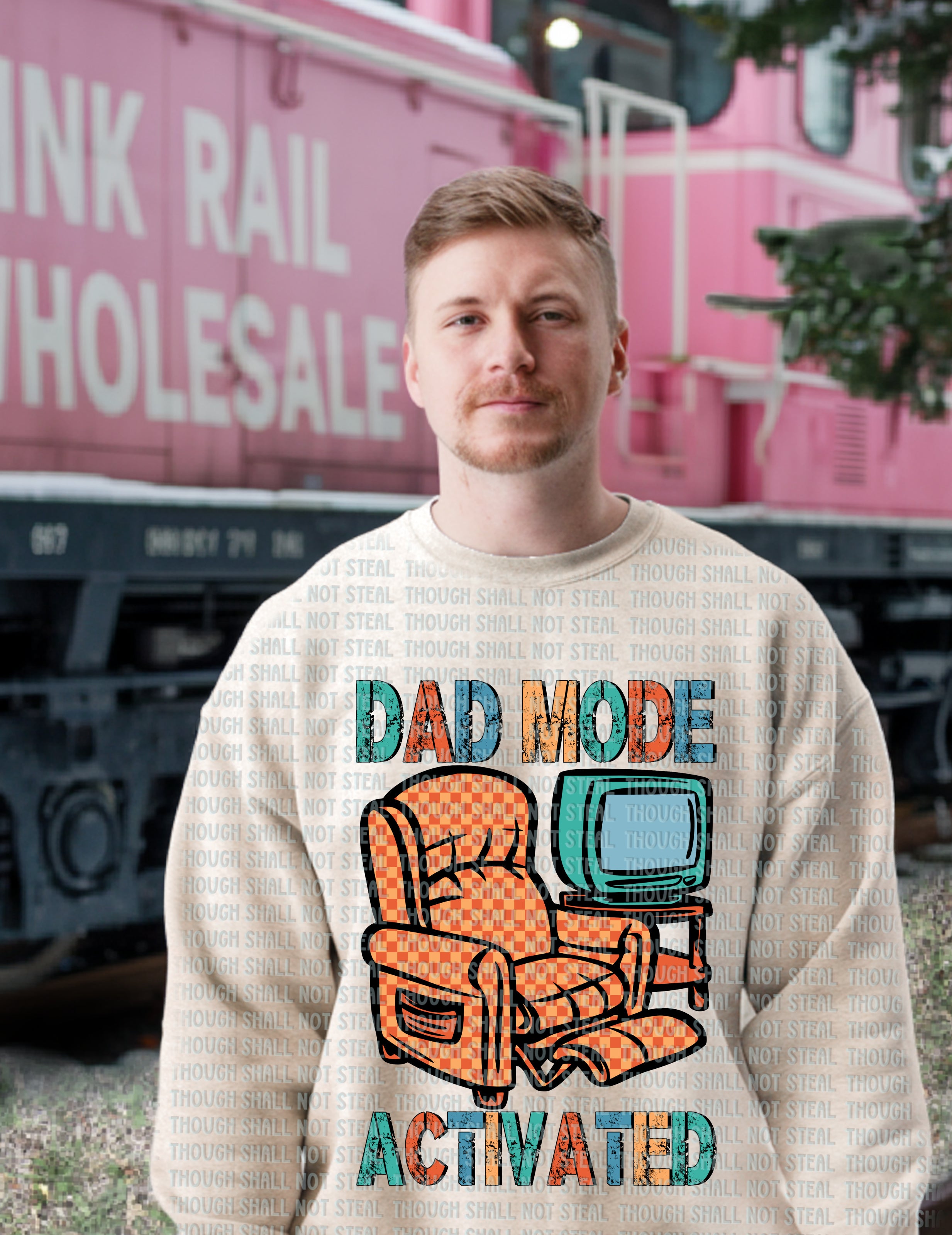 06-142 B Colored - Dad Mode Activated DTF TRANSFER ONLY