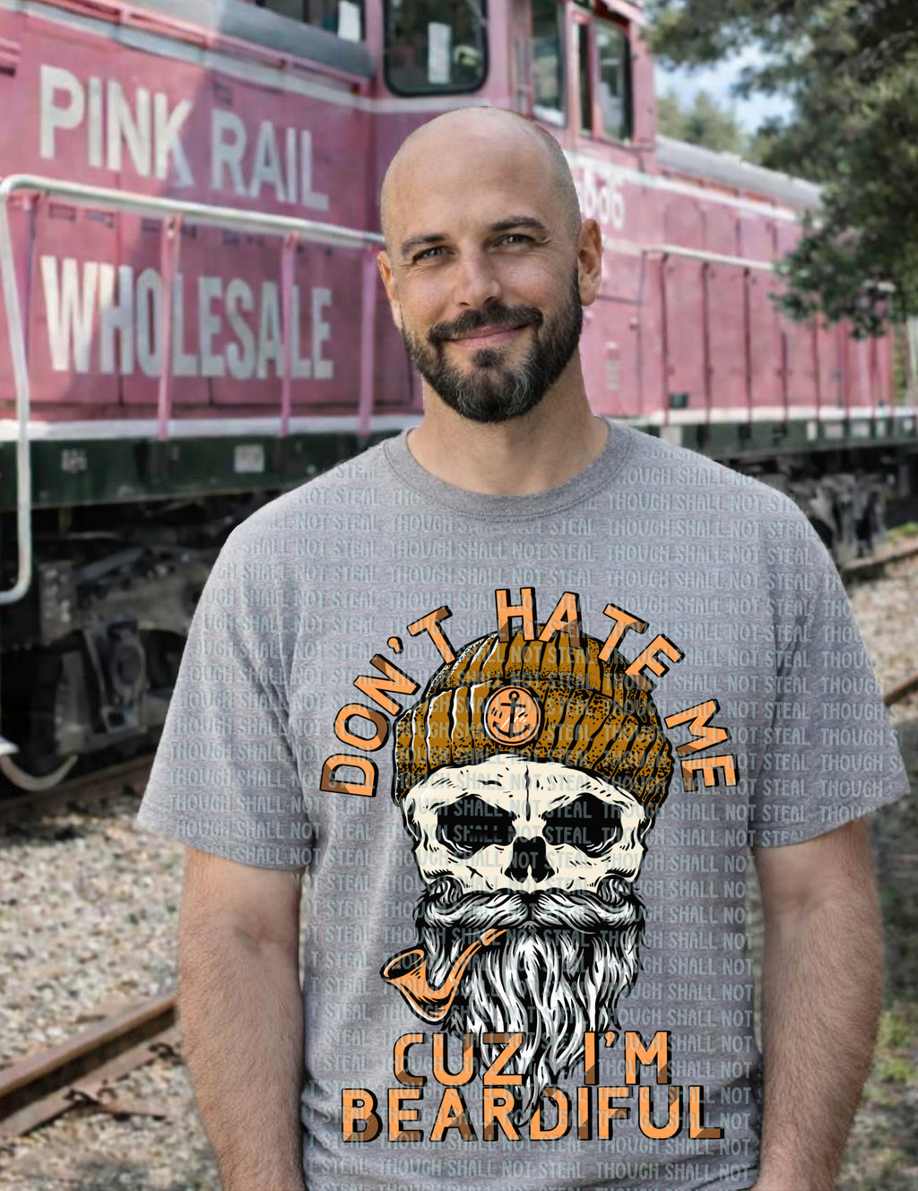 06-148 Don_t Hate Me because I_m Beardiful Completed Tee
