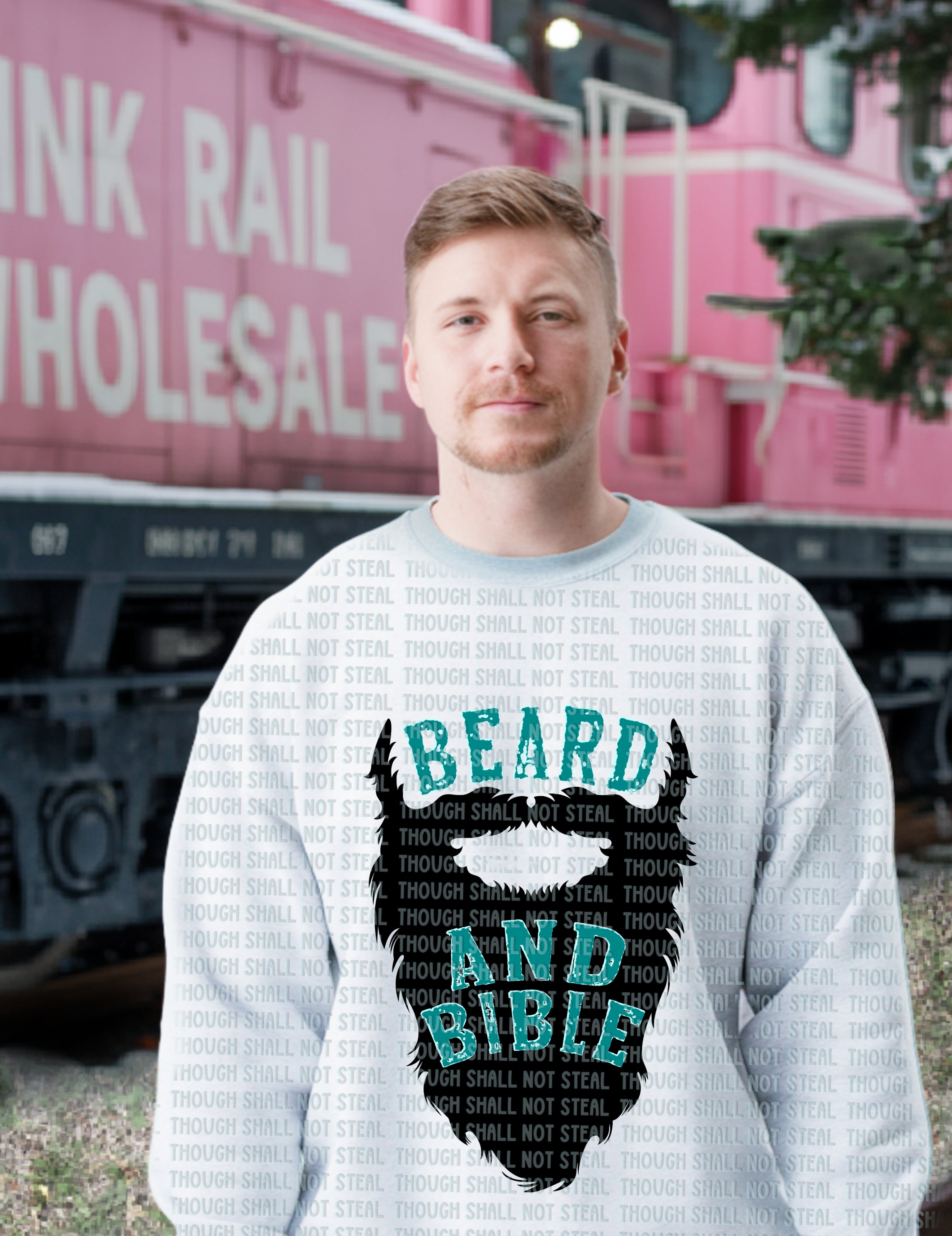 06-152 Beard and Bible Completed Tee