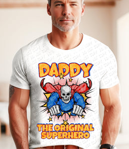 06-16 Daddy The original superhero DTF TRANSFER ONLY
