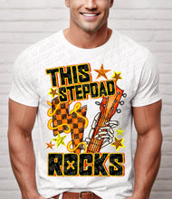 Load image into Gallery viewer, 06-35 This Stepdad Rocks Completed Tee
