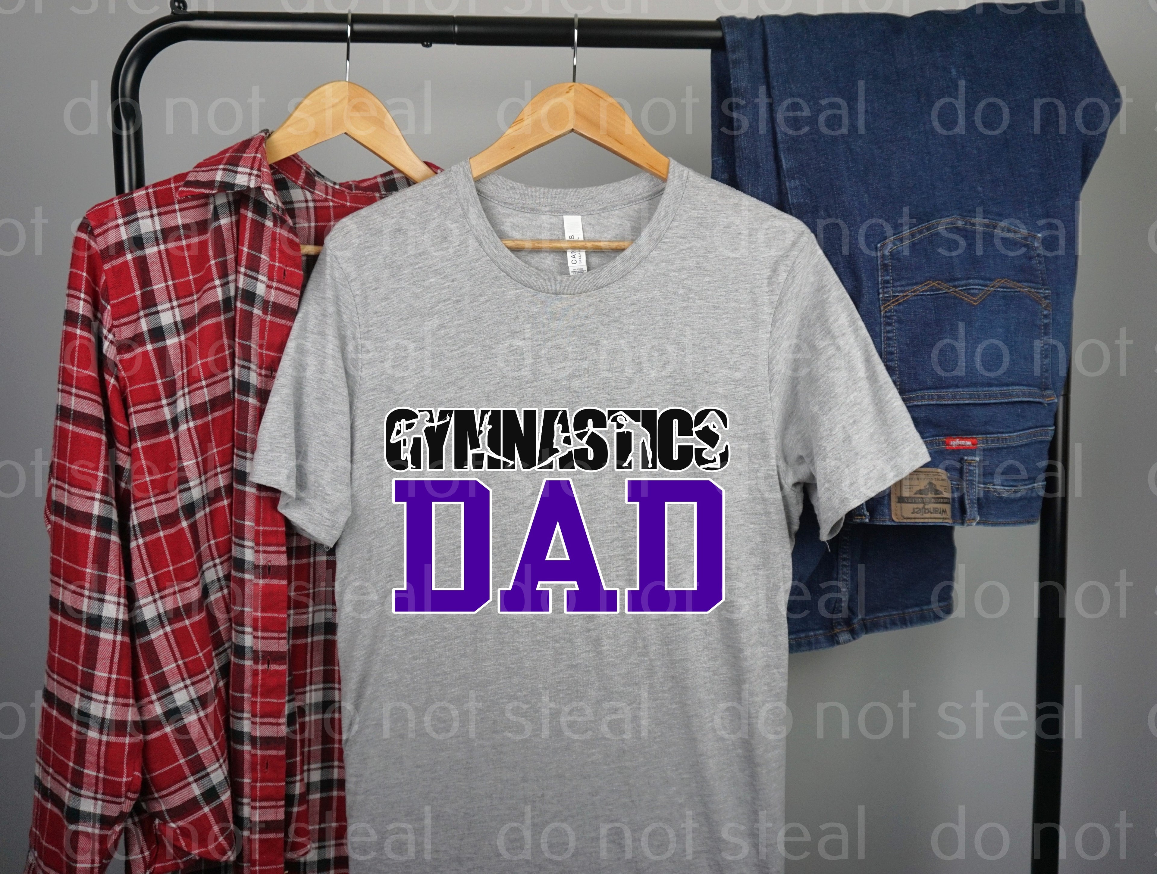 06-40 gymnastics dad DTF TRANSFER ONLY