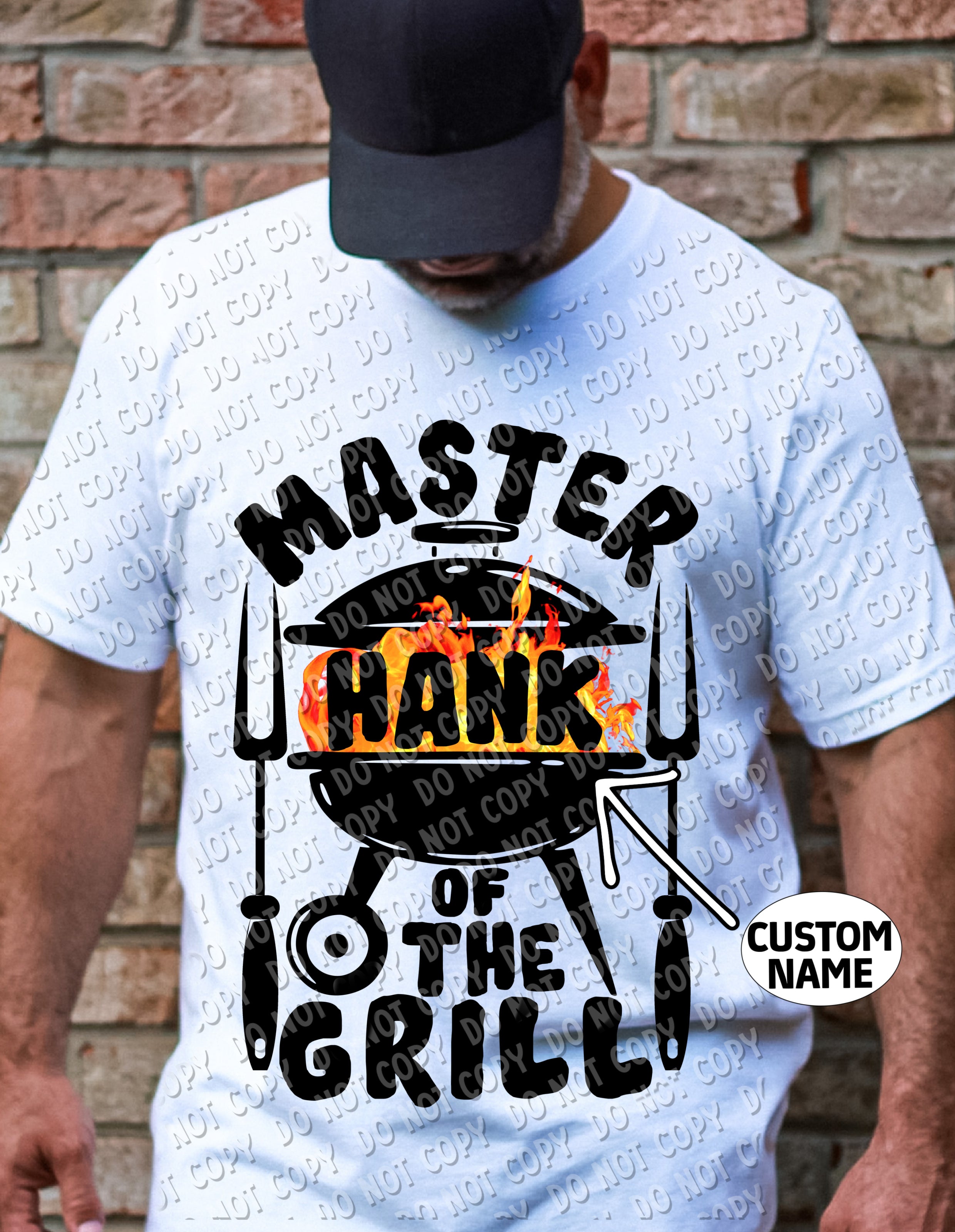 06-64 Master of the Grill - Custom Blank DTF TRANSFER ONLY