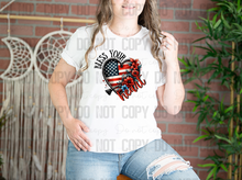 Load image into Gallery viewer, 07-105 Bless Your Heart Completed Tee
