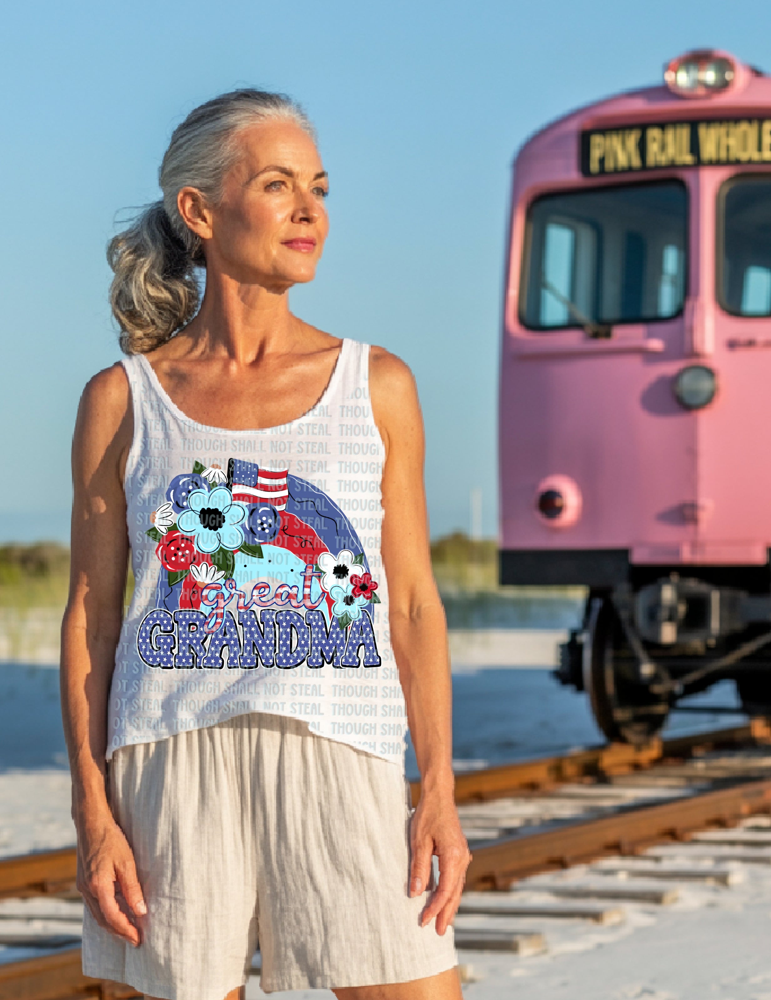 07-114 Patriotic Completed Tee