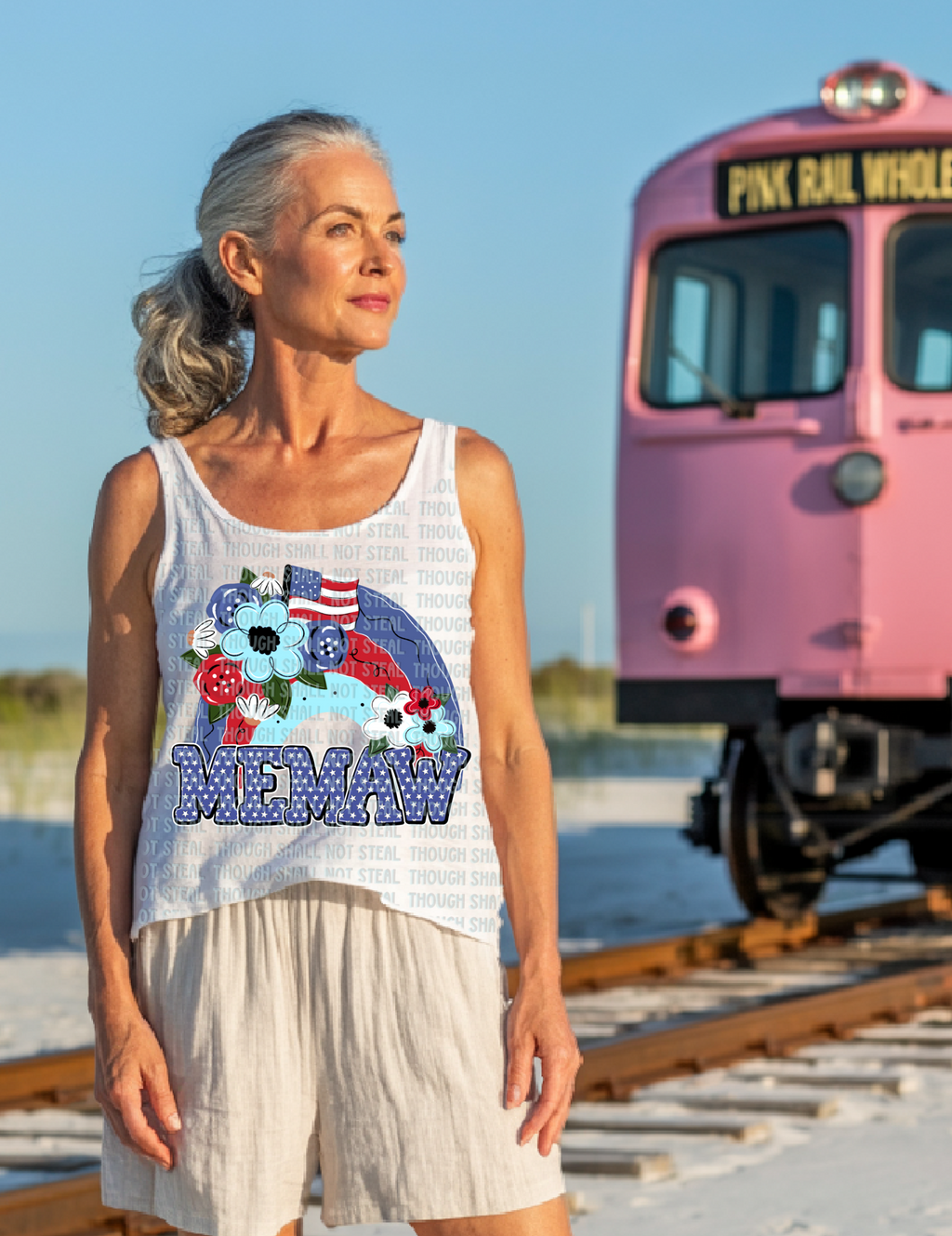 07-114 Patriotic Completed Tee