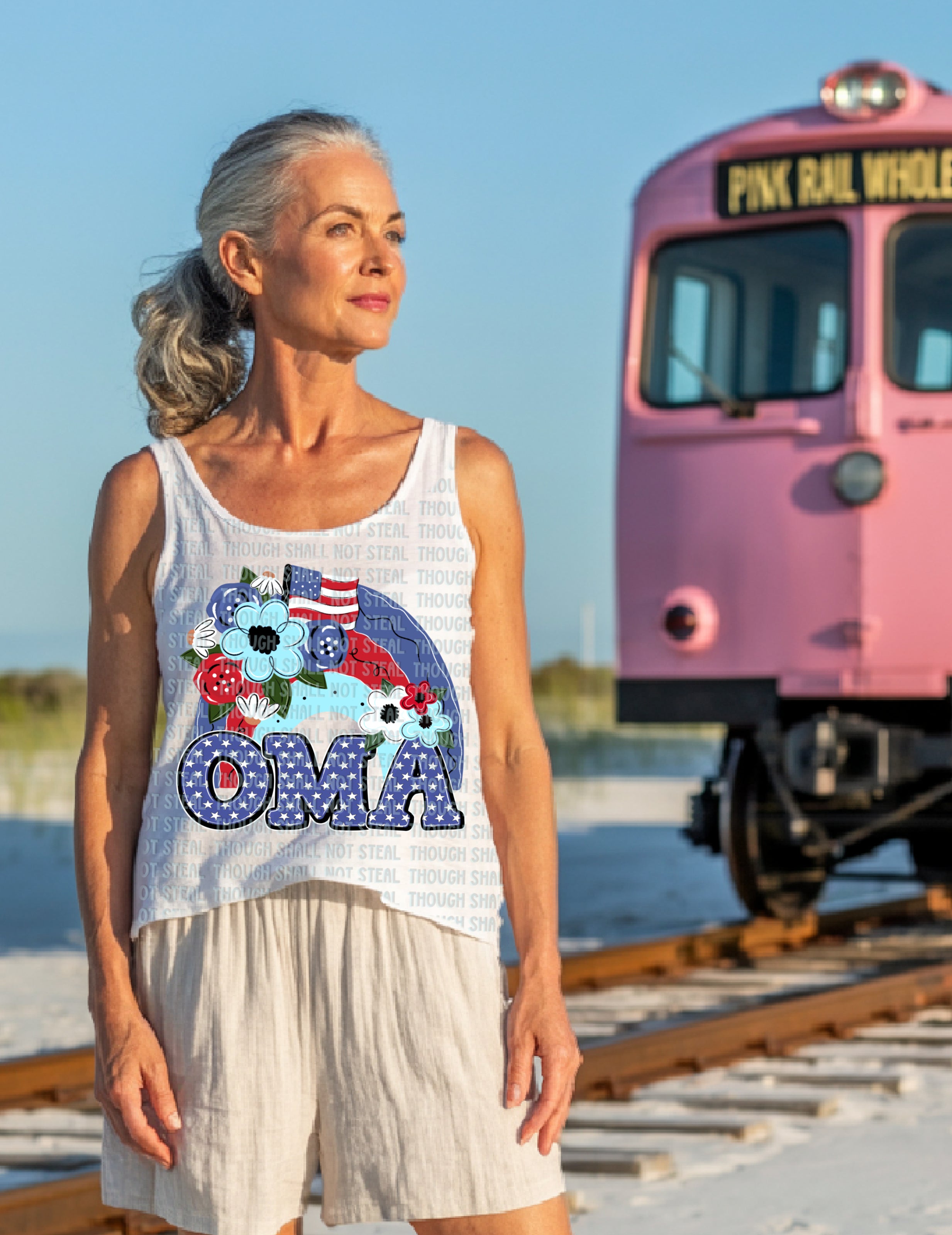 07-114 Patriotic Completed Tee