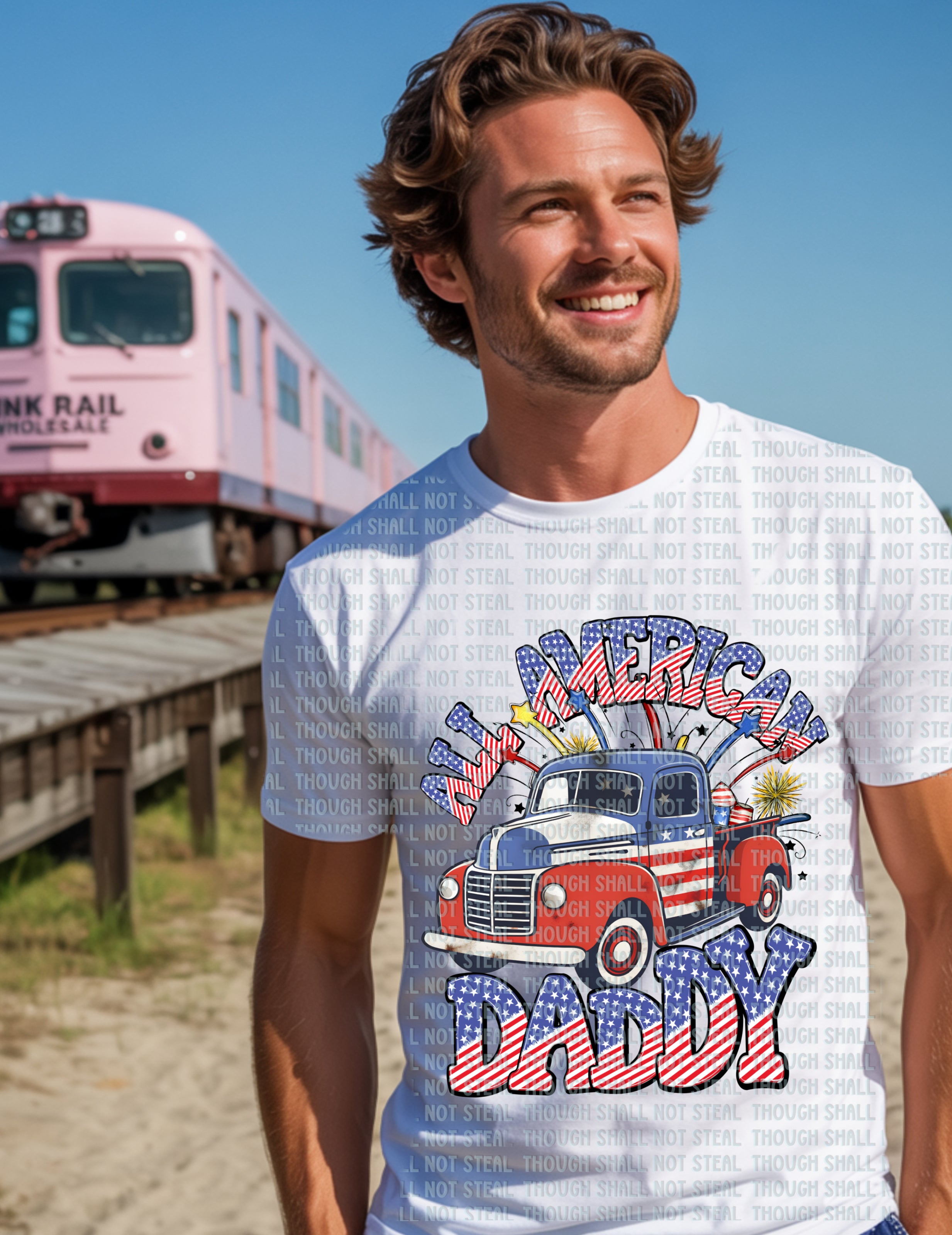 07-115 A All American Daddy DTF Transfer Only