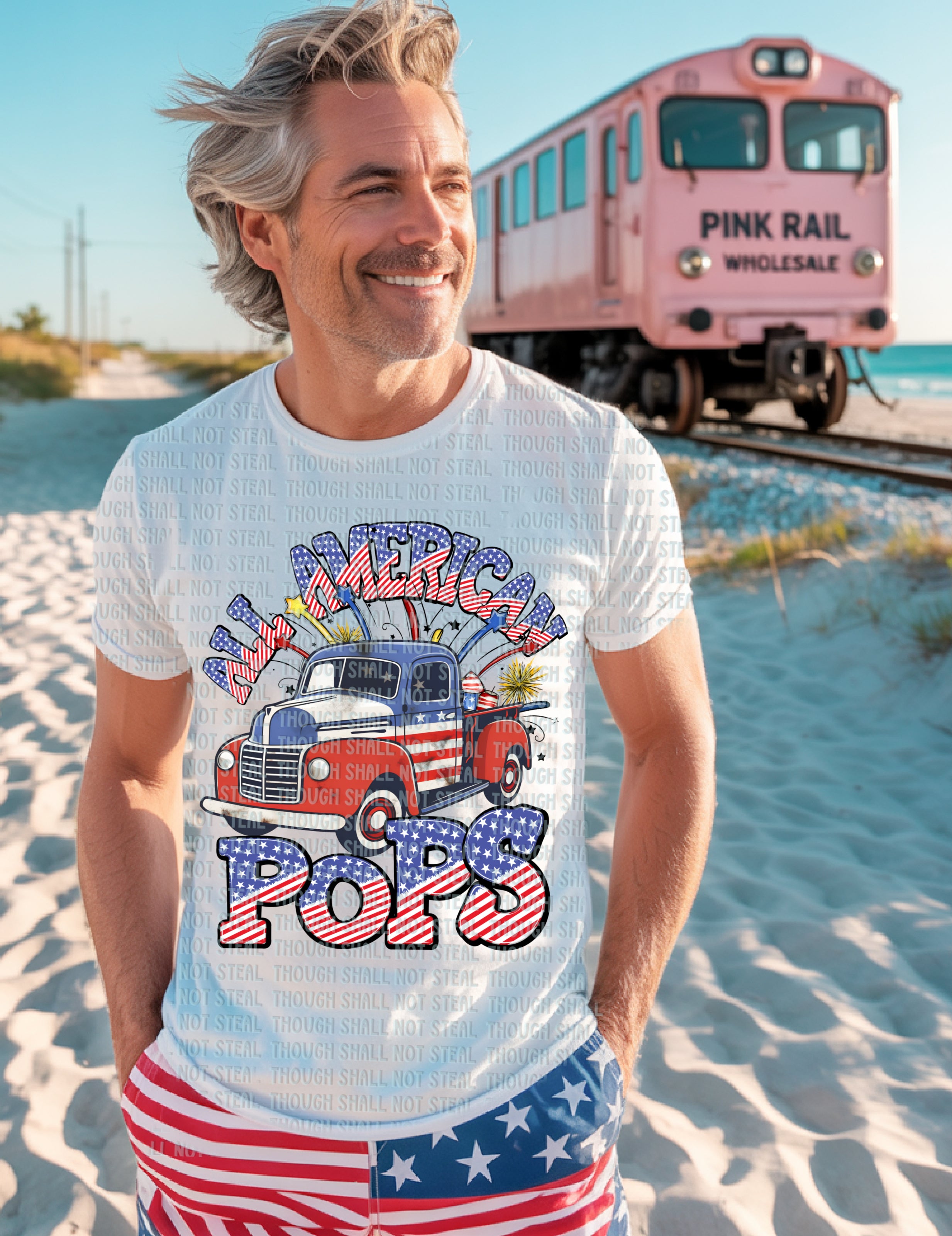 07-115 F All American Pops DTF Transfer Only