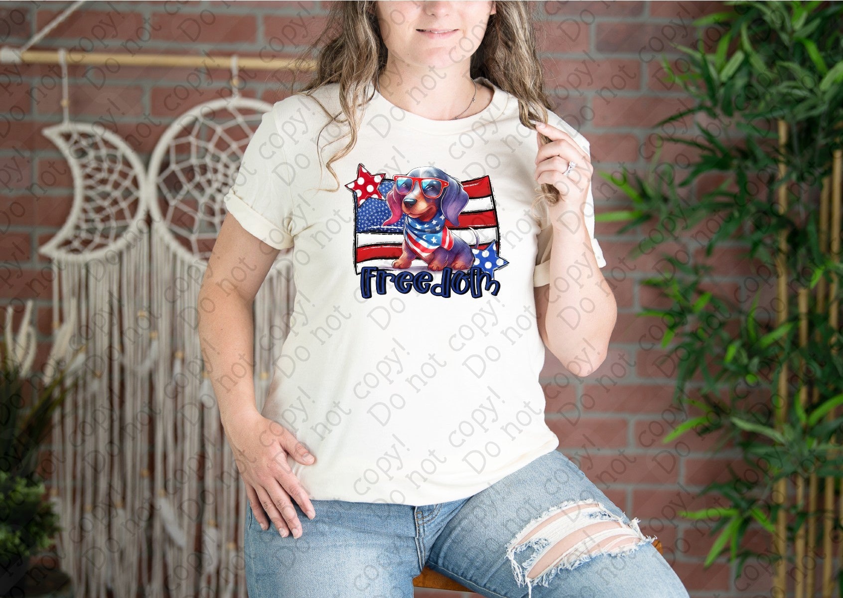 07-141 Freedom dog Completed Tee