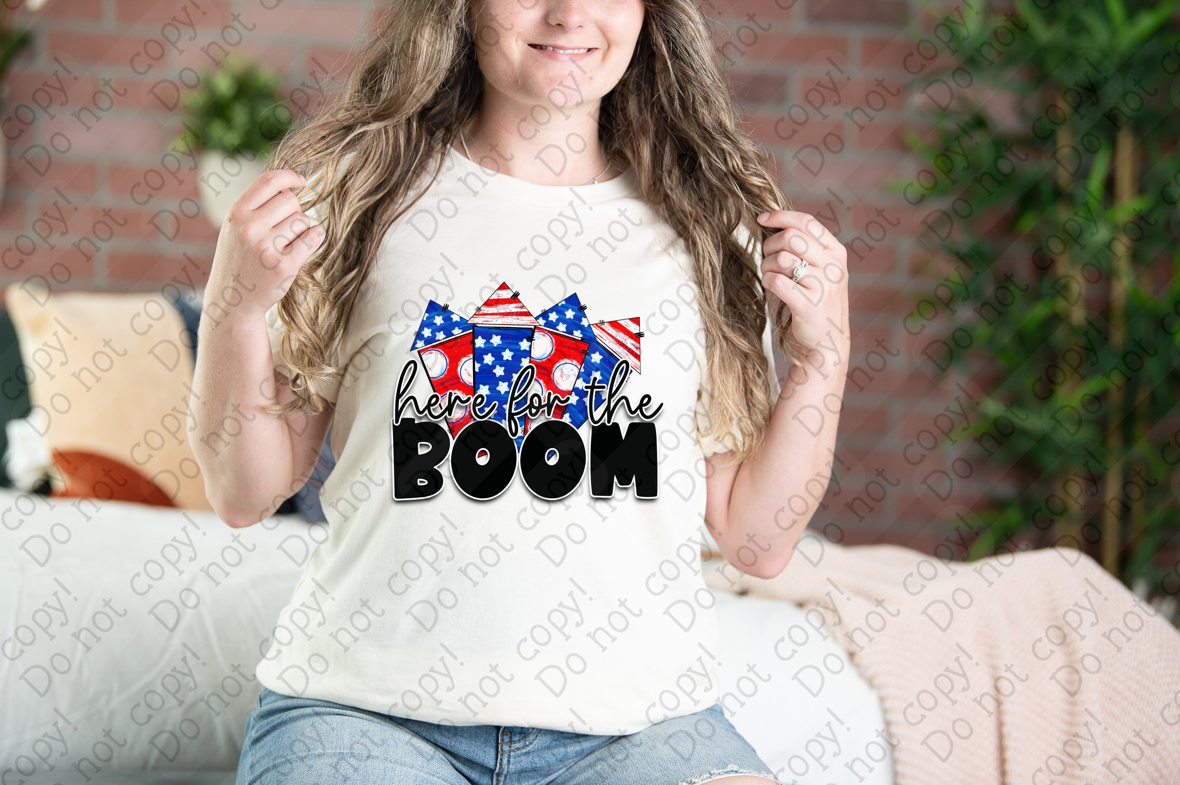 07-152 Here For The Boom Completed Tee