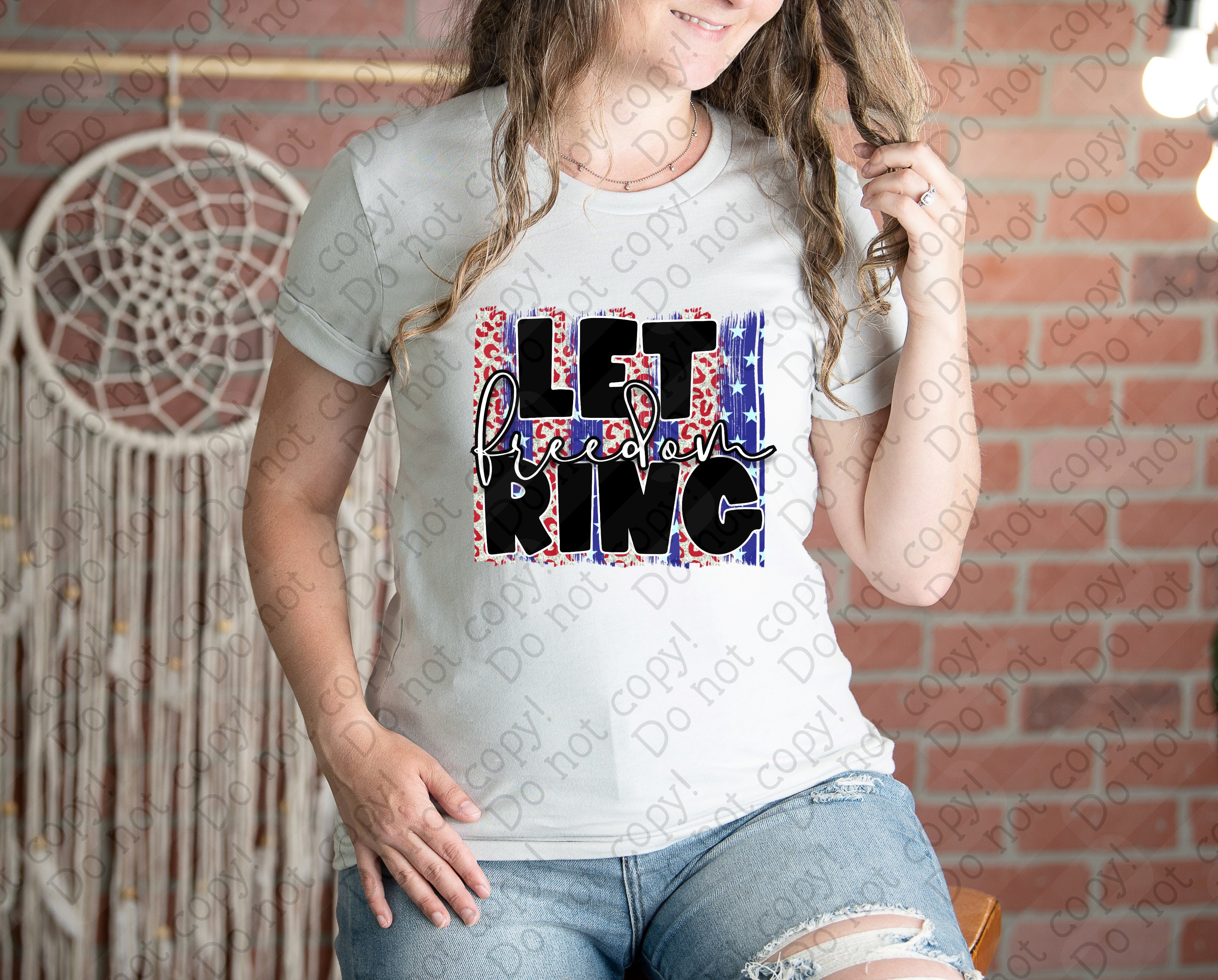 07-160 Let Freedom Ring Completed Tee