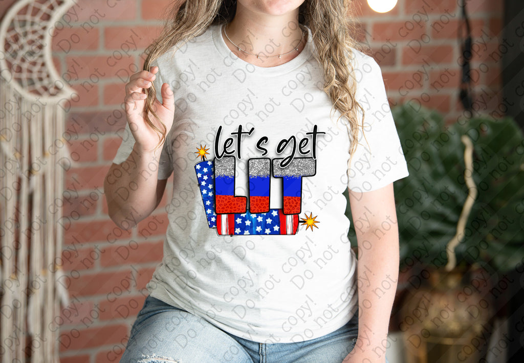 07-161 Lets Get Lit Completed Tee