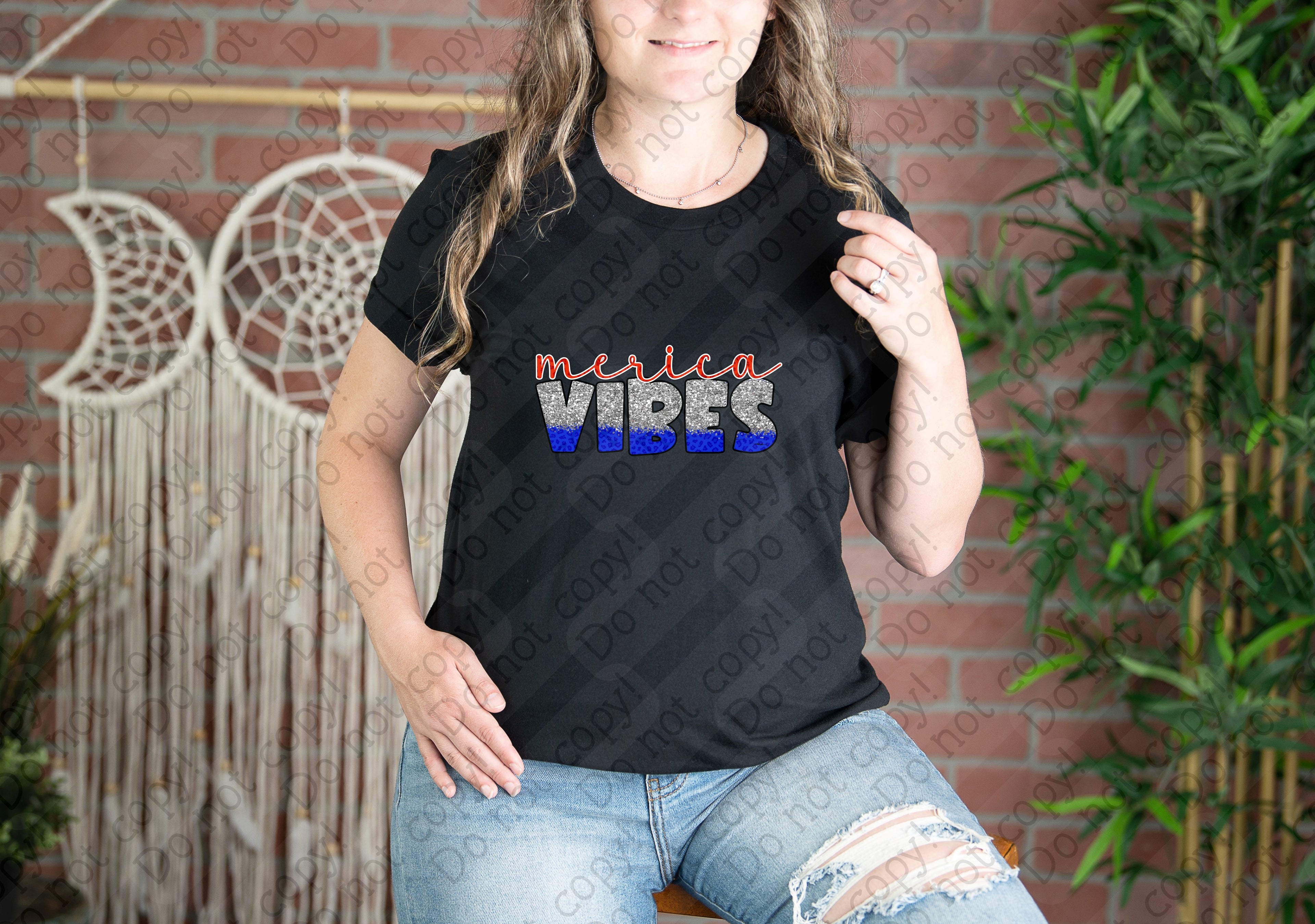 07-166 Merica Vibes Completed Tee