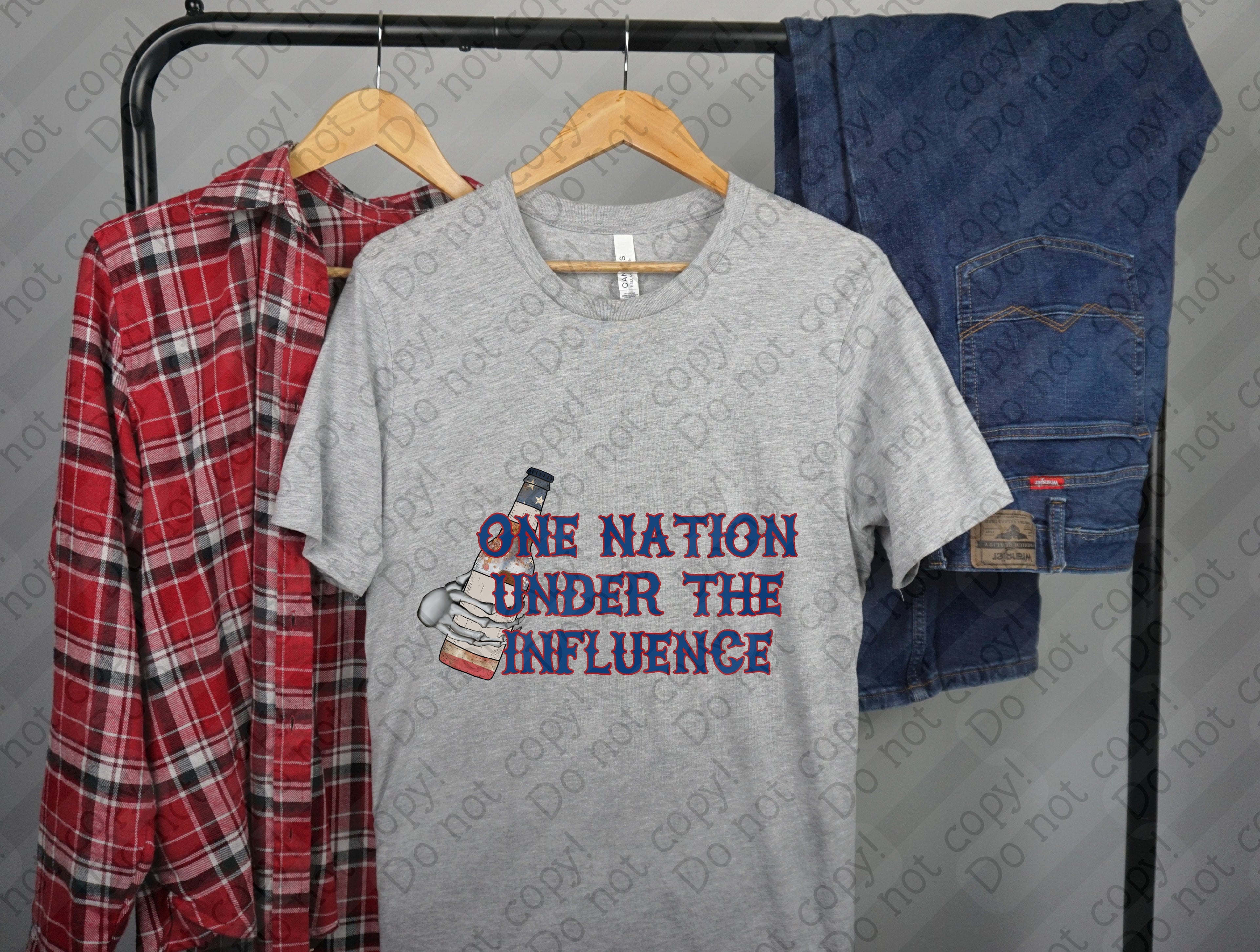 07-172 One Nation under the Influence Completed Tee