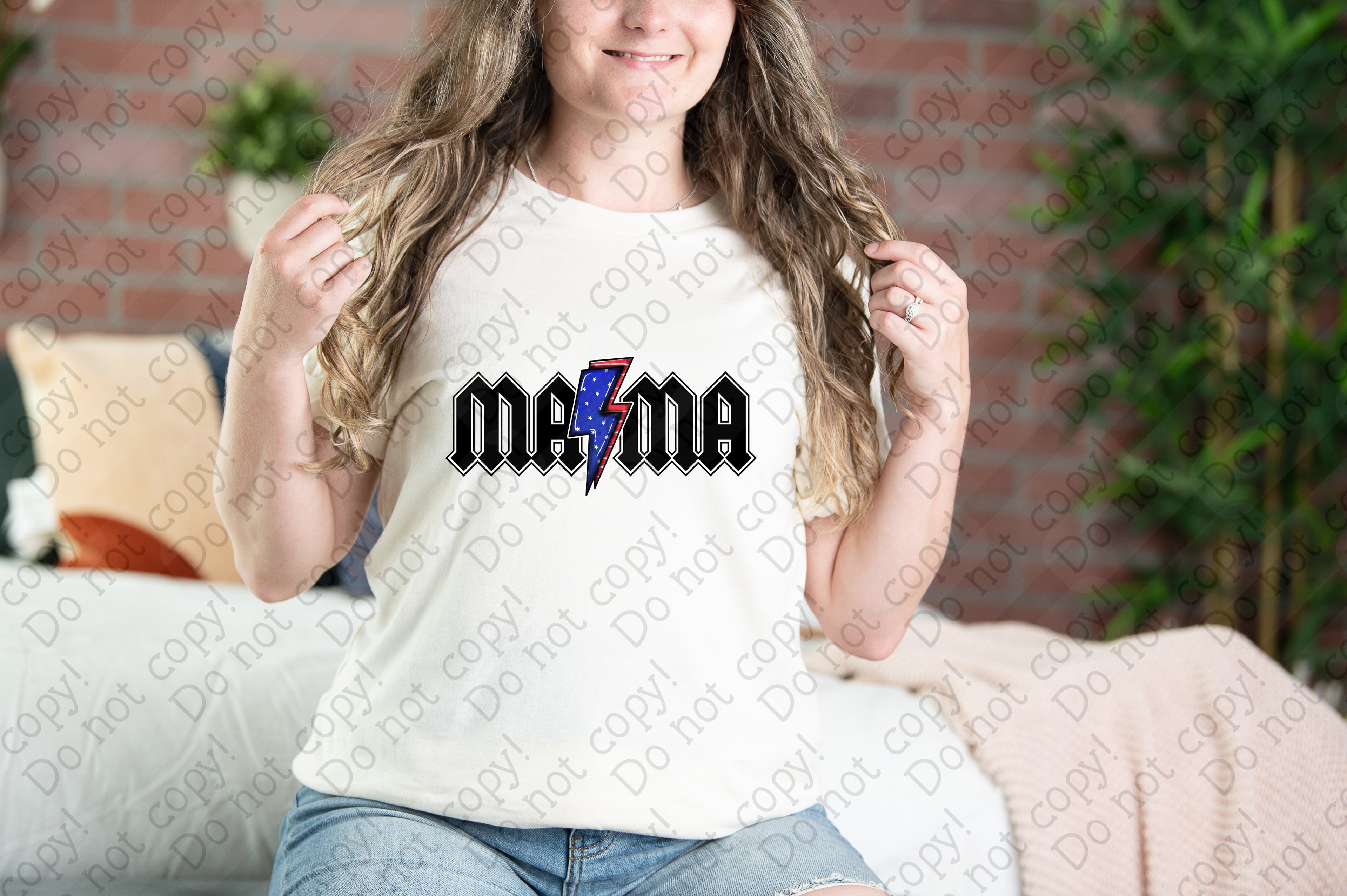 07-176 Patriotic mama Completed Tee