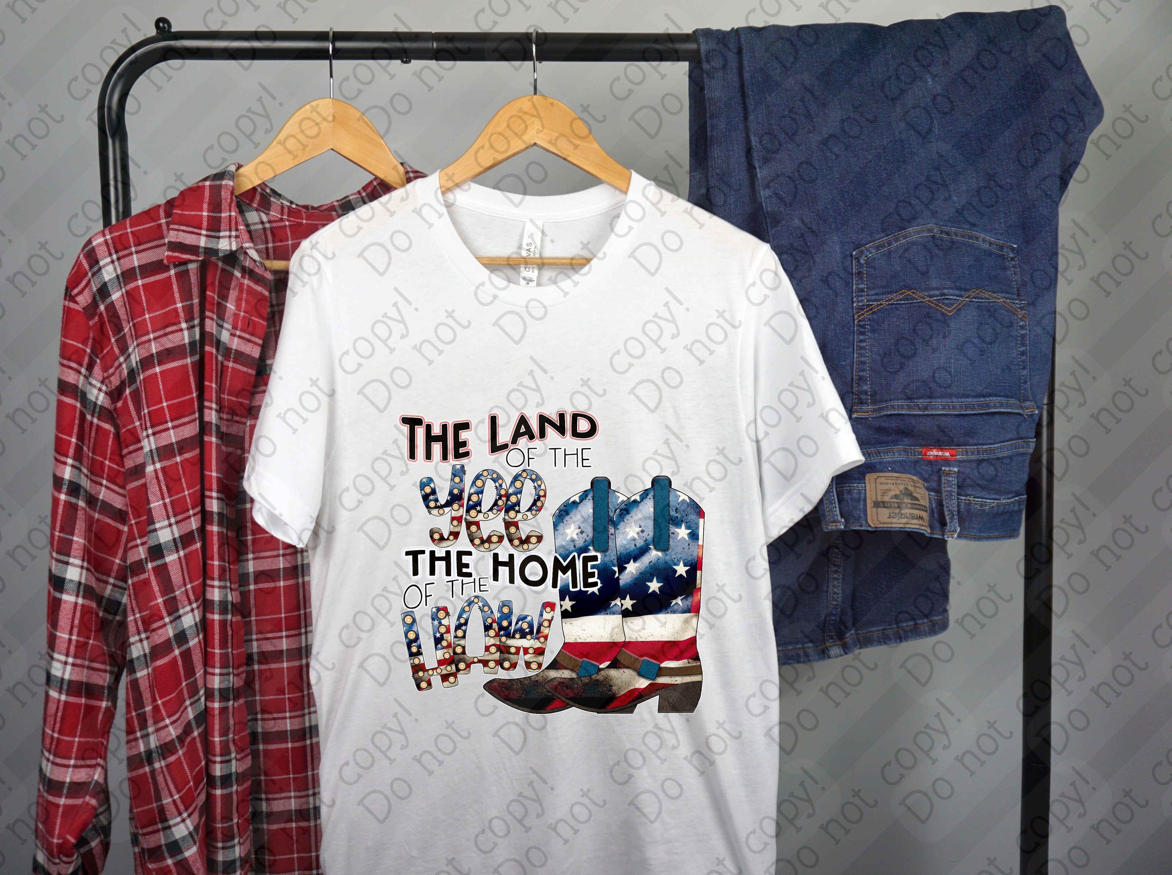 07-183 Yee Haw Completed Tee