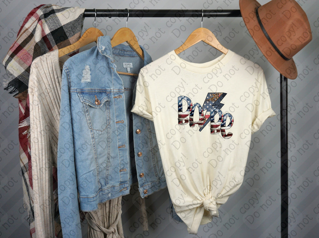 07-190 American Babe Completed Tee