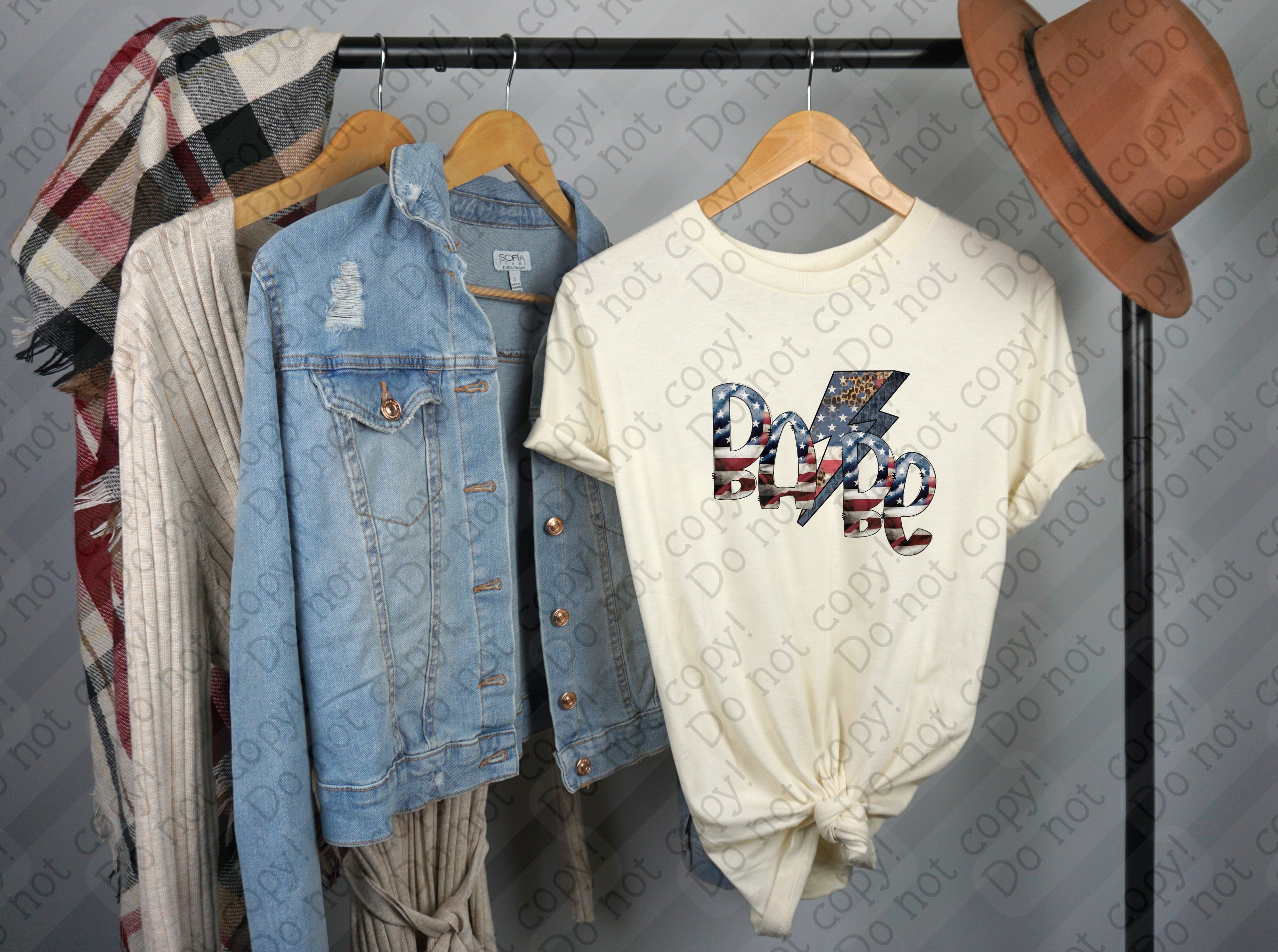 07-190 American Babe Completed Tee