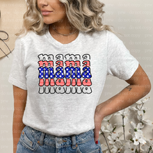 Load image into Gallery viewer, 07-23 Mama Flag Stack Completed Tee
