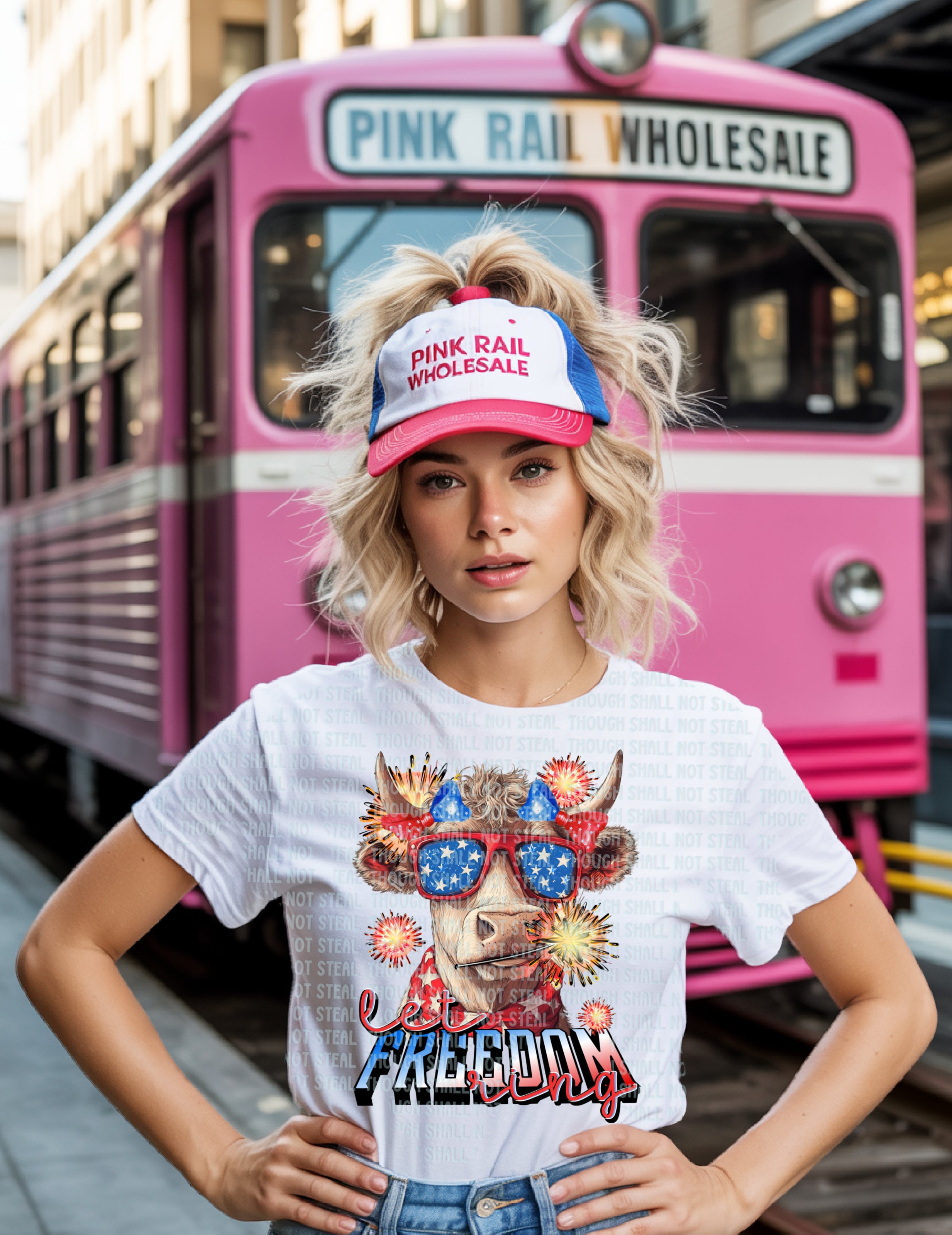 07-249 Let Freedom Ring Completed Tee