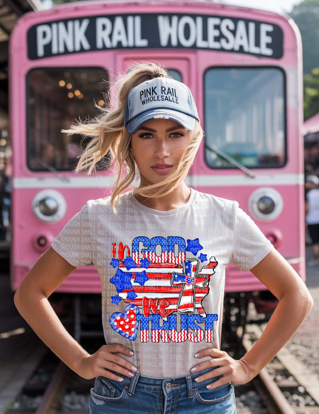 07-254 In God We Trust Completed Tee