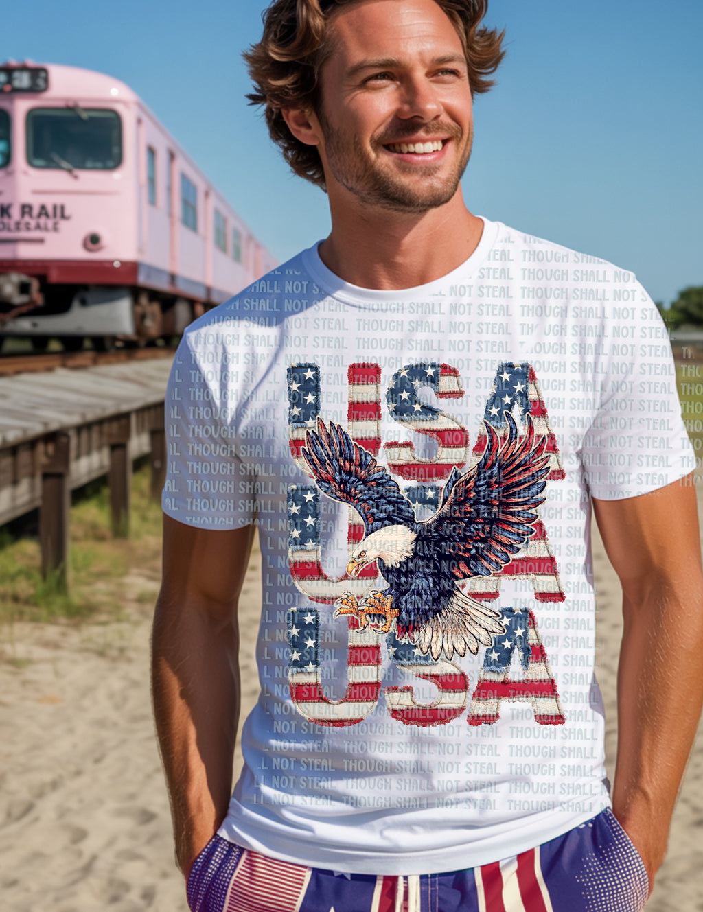 07-255 USA Rugged Canvas Completed Tee