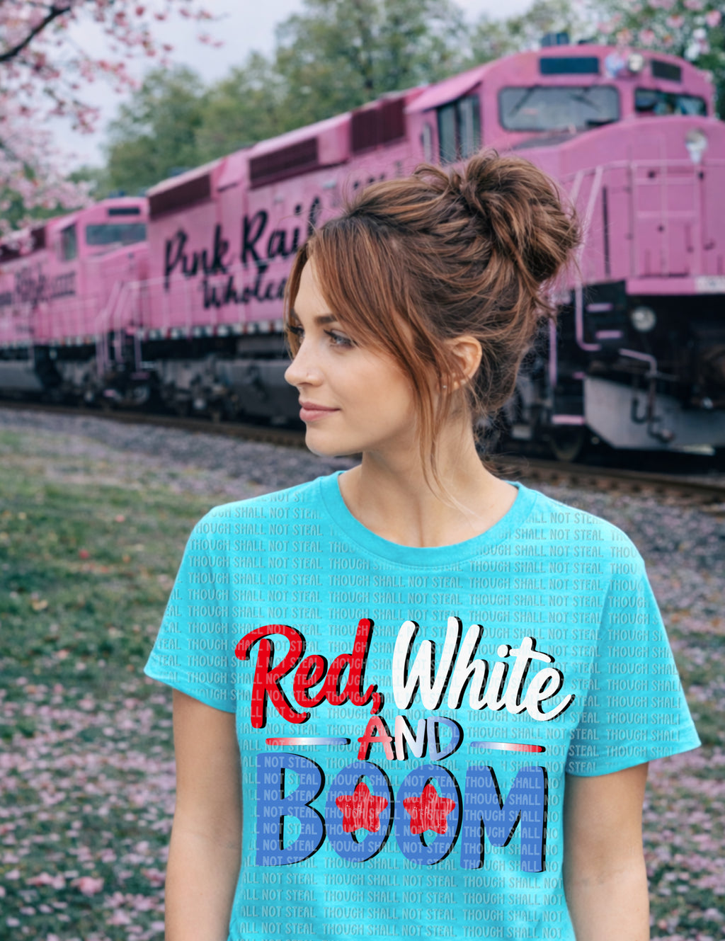 07-258 Red White and Boom Completed Tee