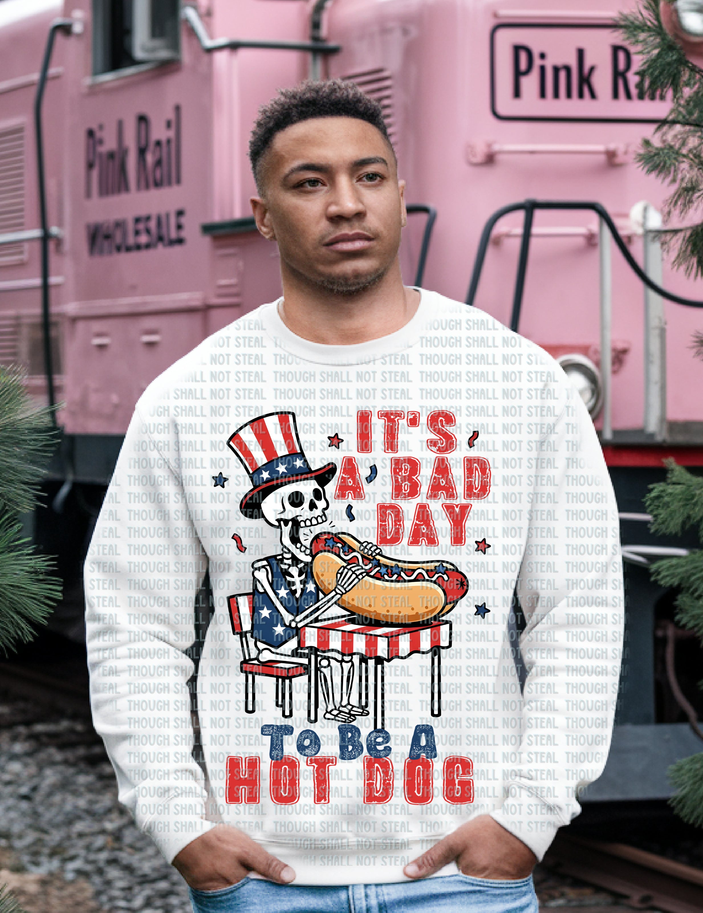 07-262 It_s a bad day to be a hot dog Completed Tee
