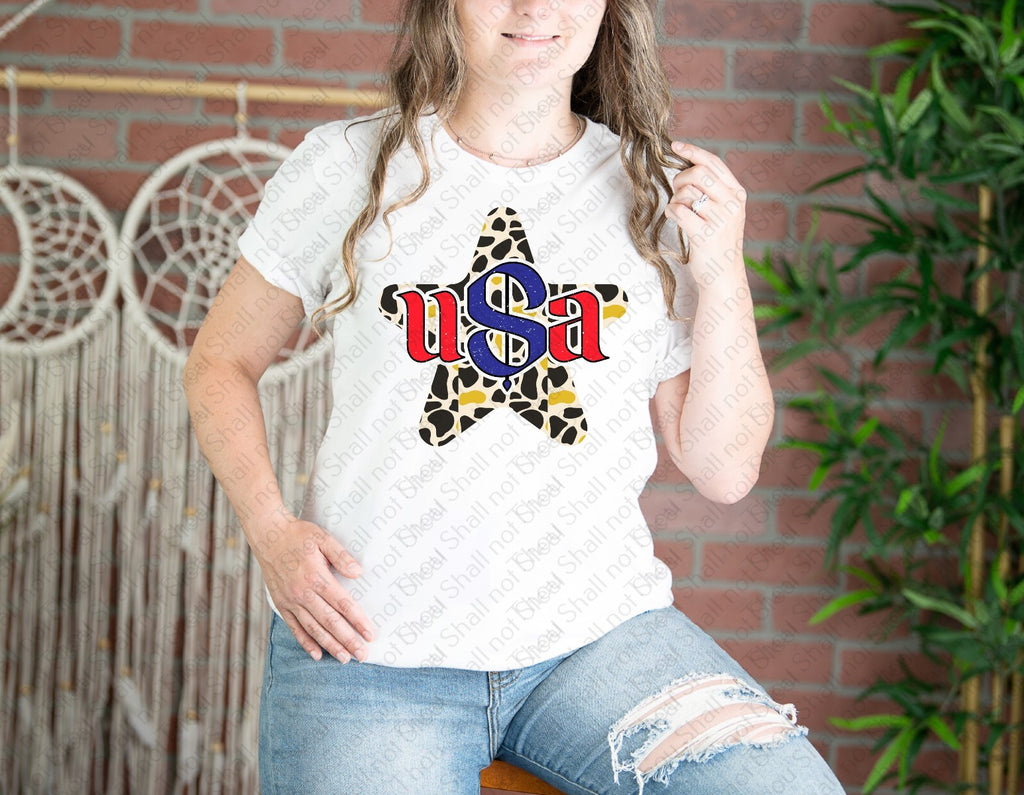 07-280 USA Star Completed Tee