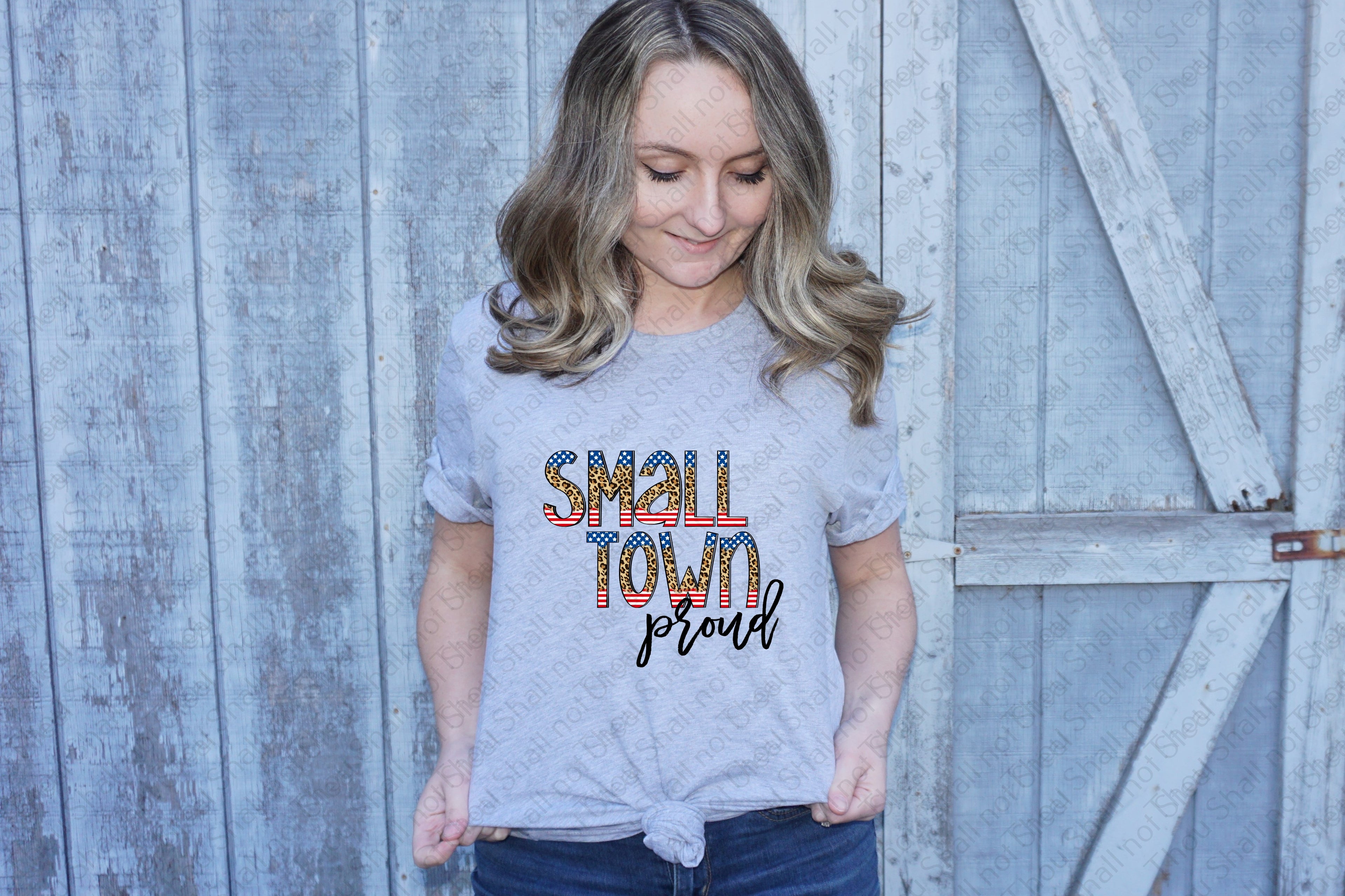 07-286 Small Town Proud DTF Transfer Only