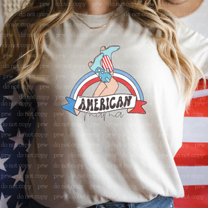 07-42 American Mama Kickin Boots Completed Tee