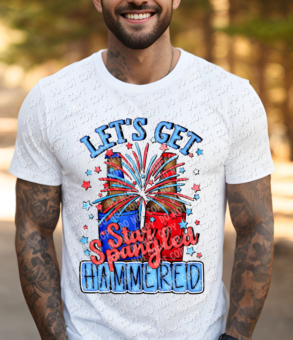 07-80 Let's Get Star Spangled Hammered Completed Tee