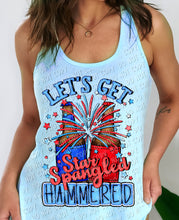 Load image into Gallery viewer, 07-80 Let&#39;s Get Star Spangled Hammered DTF Transfer Only
